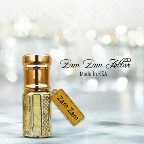 12ml ZAM ZAM Attar Oil - Inspired by Holy Water, Premium Perfume Oil Made in Saudi Arabia | Islamic Fragrance for Prayer, Meditation & Daily Wear