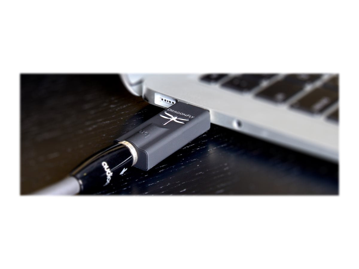 Audioquest DragonFly Black USB DAC & Headphone Amplifier - High-Resolution Audio for Music Lovers, Audiophiles, and Home/Office Use