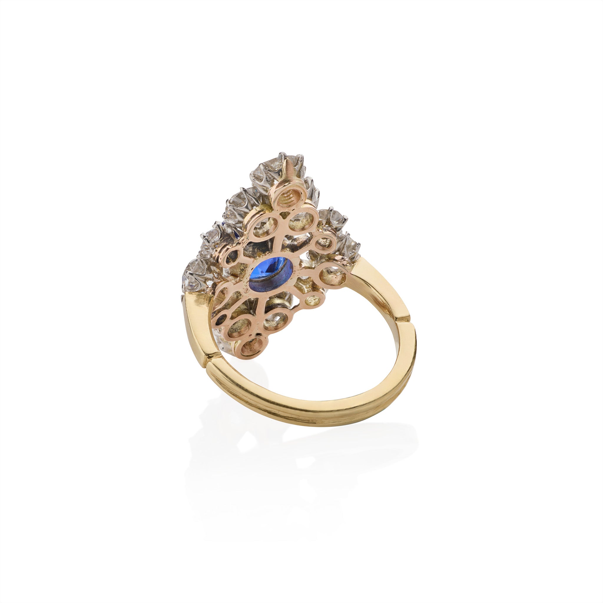 Exquisite Edwardian AGL Certified Ceylon Sapphire & Diamond Vintage Ring – Elegant Engagement, Anniversary Gift for Her