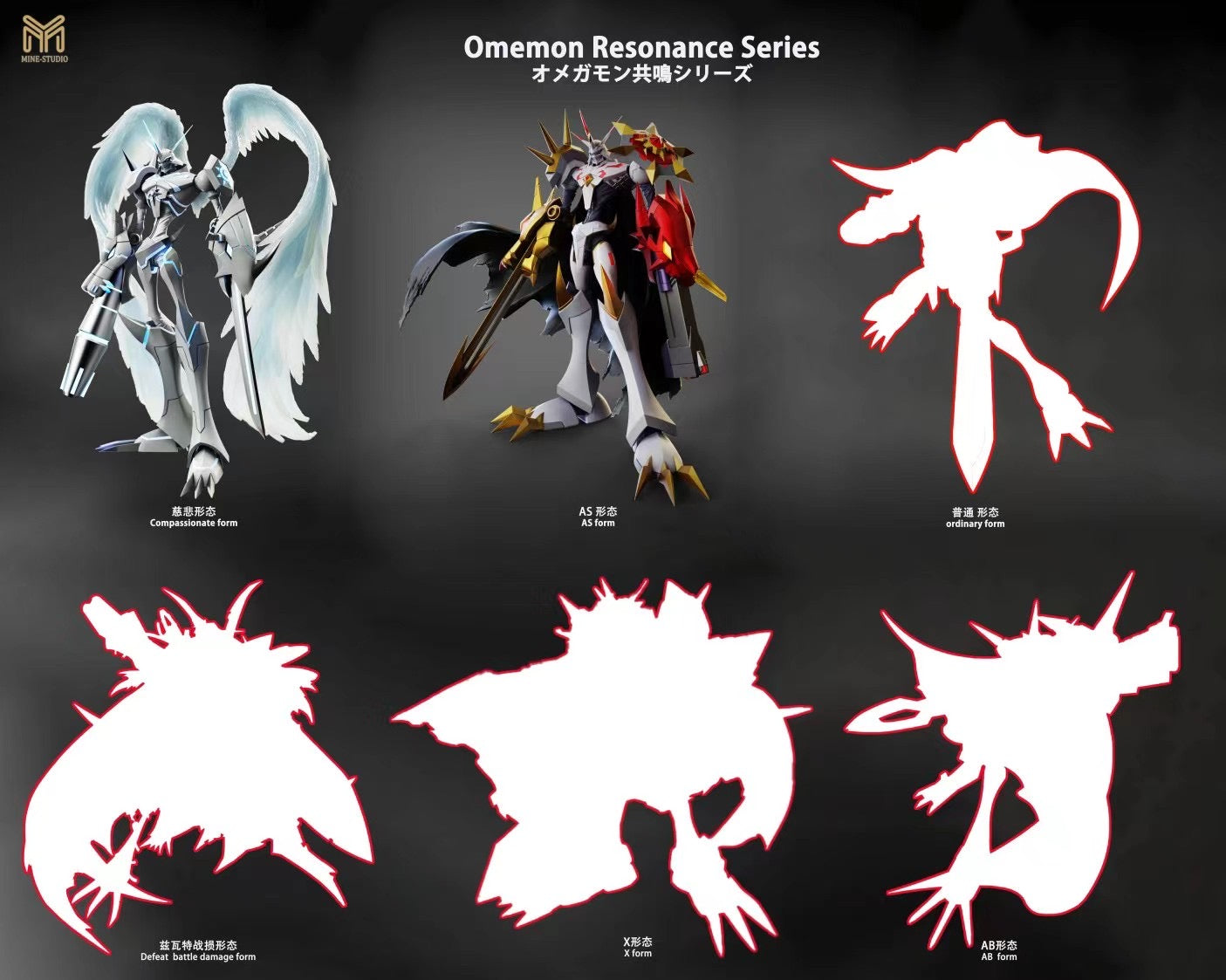 MINE Studio Omnimon (AS Form) - Digimon Action Figure | Collectible Anime Model for Fans & Gift for Digimon Lovers | Perfect for Display, Cosplay & Gaming Enthusiasts