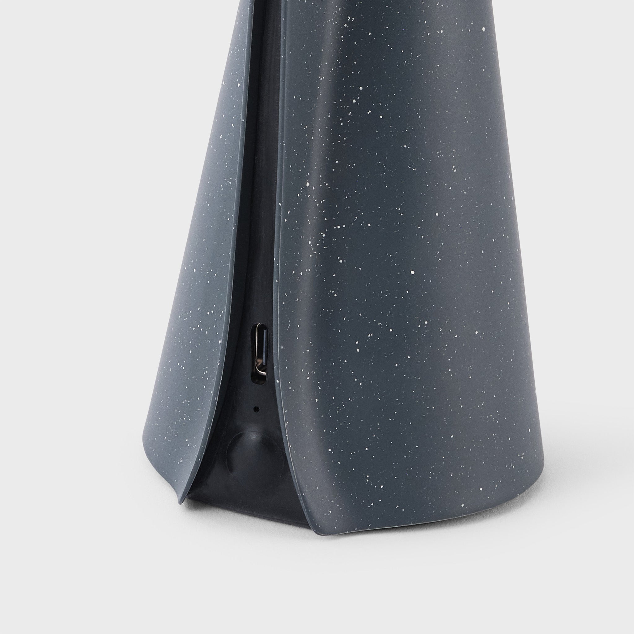 Granite Black Mantle Portable Lamp - Rechargeable LED Desk Light for Home, Office, and Outdoor Camping Use