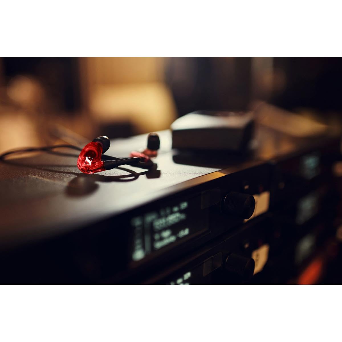 SENNHEISER Professional In-Ear Wired Audio Monitor Headphones - Red (Model 508942) for Musicians, DJs & Live Performances