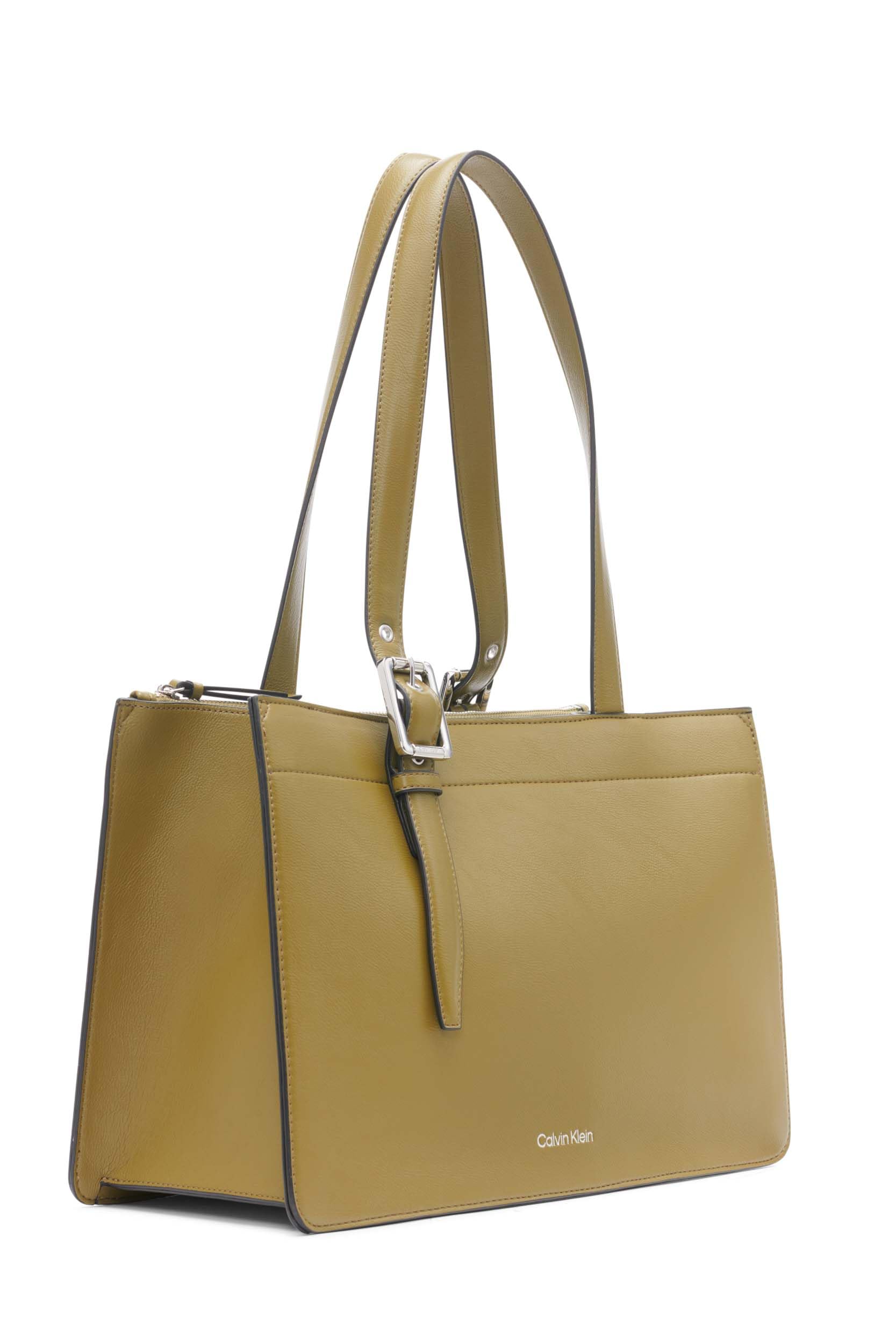 Calvin Klein Havana Novelty Organizational Tote Bag for Women - Stylish Large Capacity Work, Travel & Gym Tote with Multiple Pockets - Perfect for Office, Commuting & Weekend Getaways