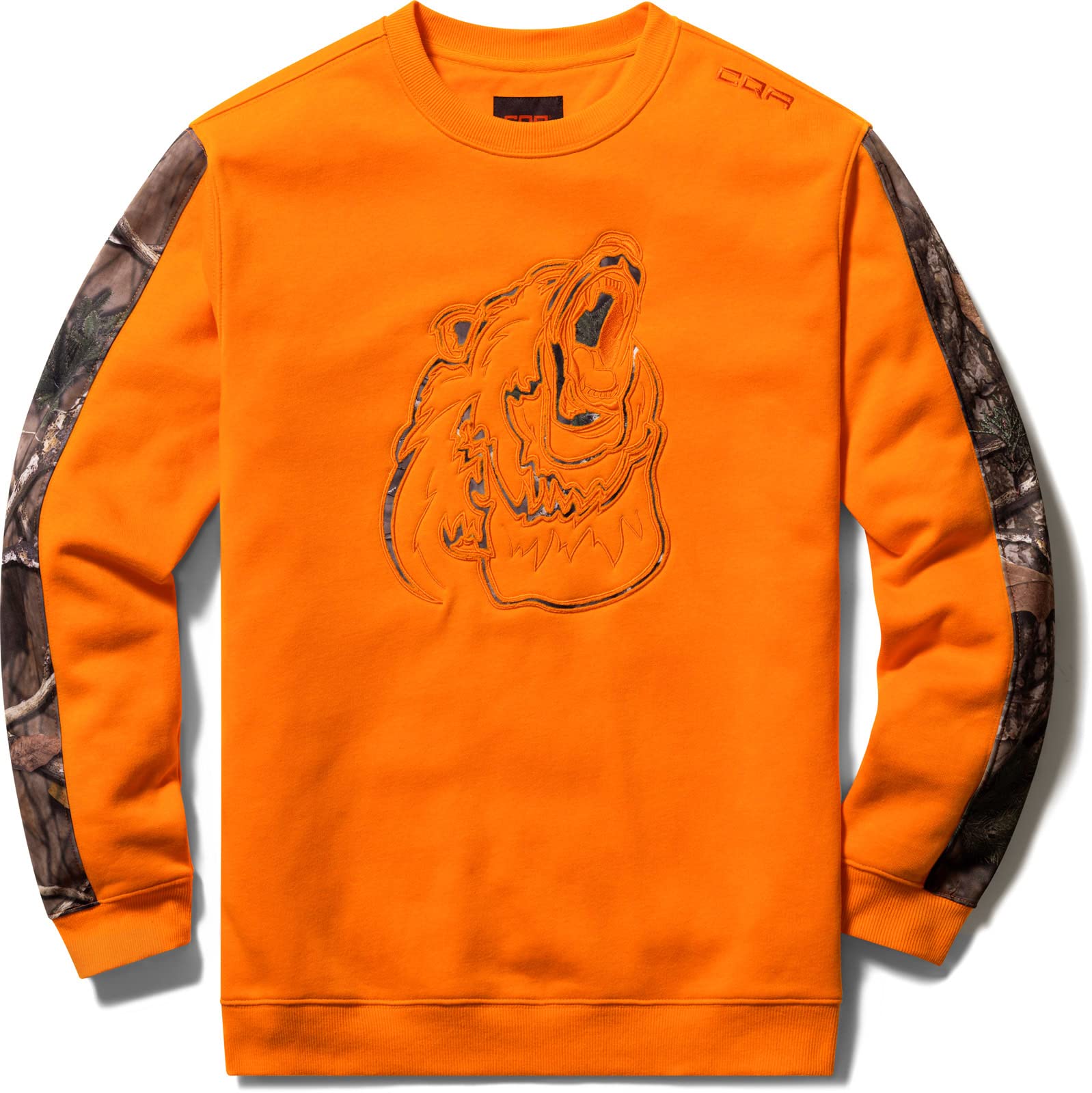 CQR Men's Fleece Crewneck Sweatshirt - Winter Thermal Pullover for Outdoor Activities, Hunting & Casual Wear | Soft Lined Performance Fleece Jacket for Cold Weather