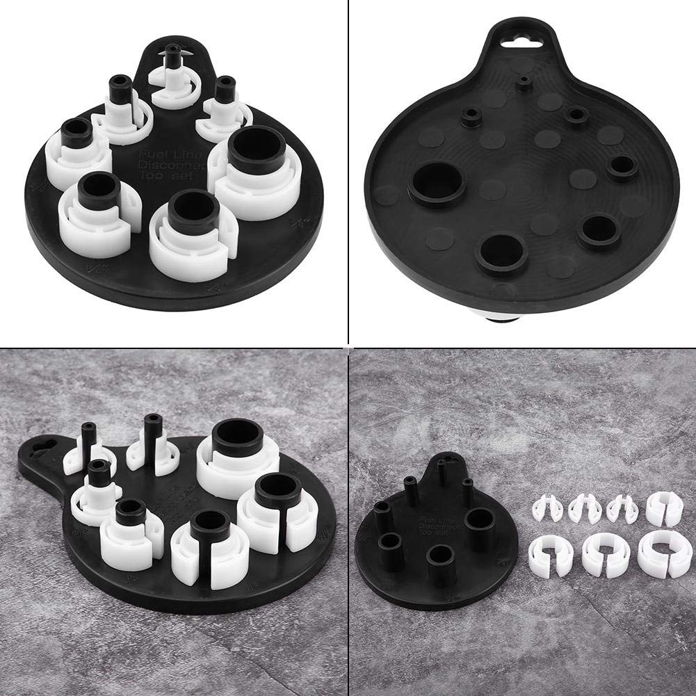 7-Piece Air Conditioner Oil Fuel Line Disconnect Tool Set - Quick Connect Sleeves for HVAC & Automotive AC System Repair & Maintenance
