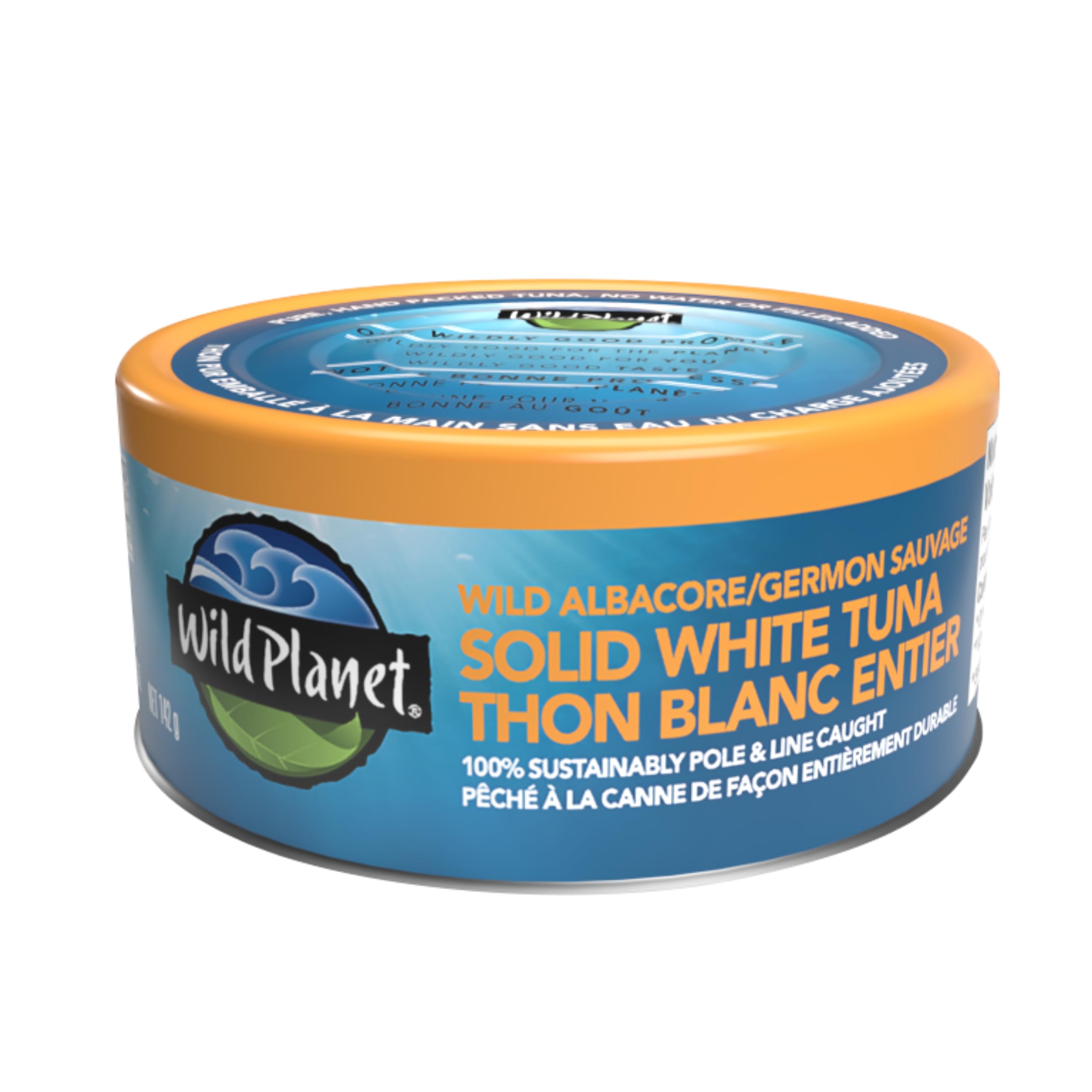 Wild Planet Wild Albacore Tuna in Cans | Sustainably Pole & Line Caught | Non-GMO, Kosher Certified | 5 oz (142g) | Perfect for Salads, Sandwiches & Healthy Meals
