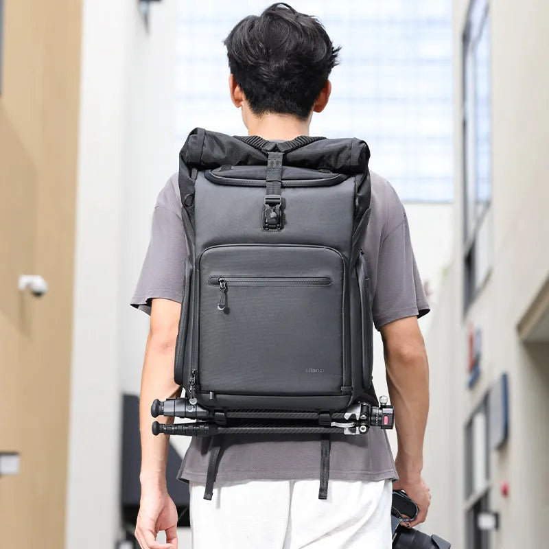 Ulanzi BT01 Professional Business Travel Backpack - Lightweight Laptop Backpack with USB Charging Port, Water Resistant & Anti-Theft Design - Perfect for Business Trips, Commuting & Air Travel