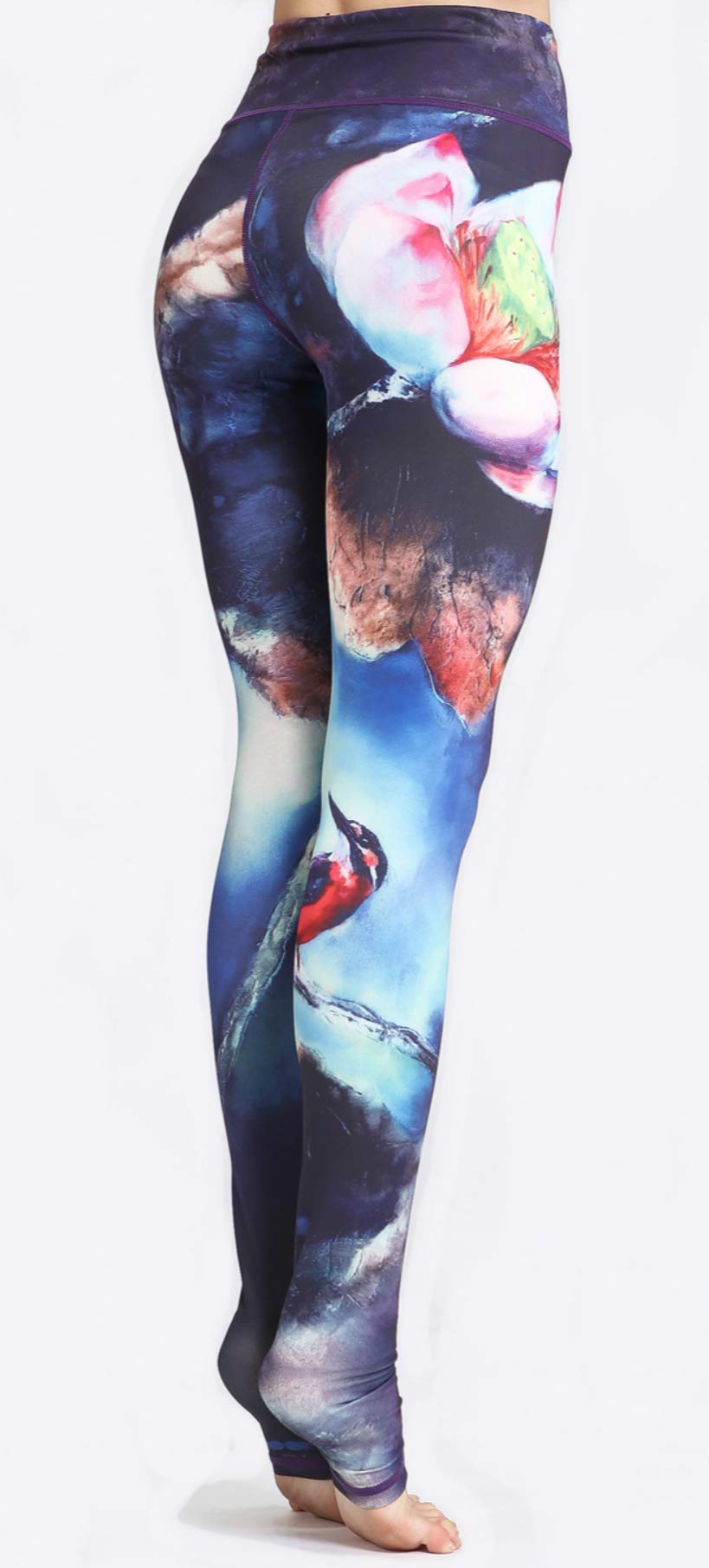 Printed Women's High Waist Yoga Pants with Tummy Control - Over The Heel Workout Leggings for Yoga, Pilates & Gym | Comfortable Fitness Apparel for Women