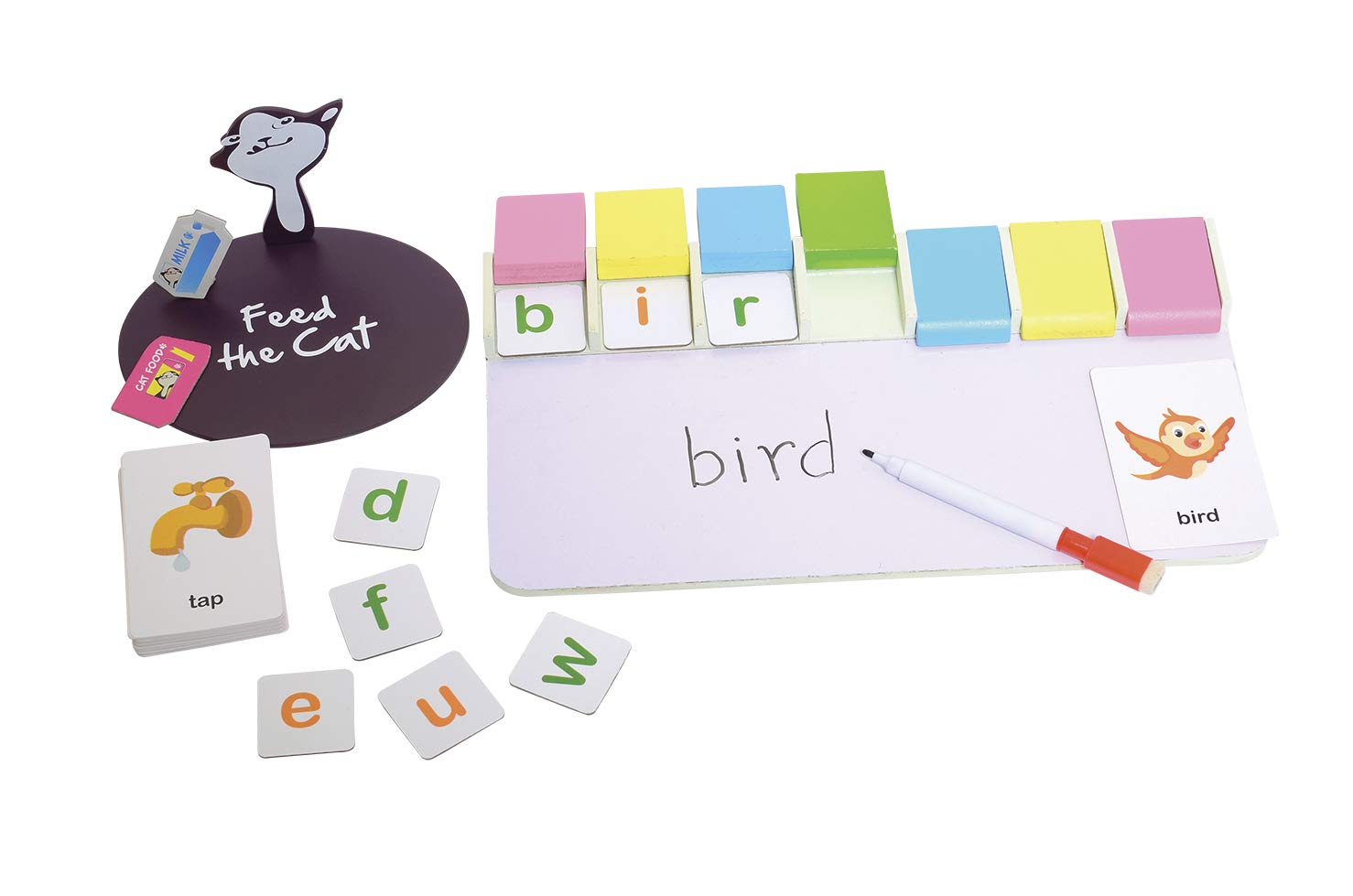 Spell Cat Educational Board Game for Kids - Fun Word Spelling & Vocabulary Learning Game - Perfect for Family Game Night & Classroom Activities