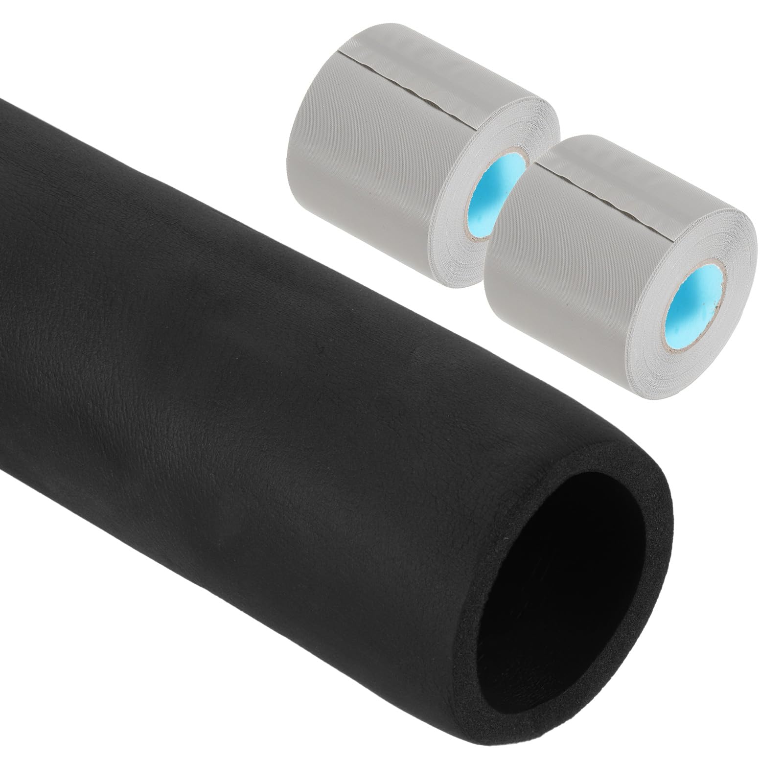 PATIKIL 2 Inch (51mm) ID x 6 Feet Pipe Insulation Foam Tube - HVAC Pipe Cover Wrap Roll, Air Conditioner Insulation Tubing with Handle Grip for Home, Garage & Workshop Pipe Protection