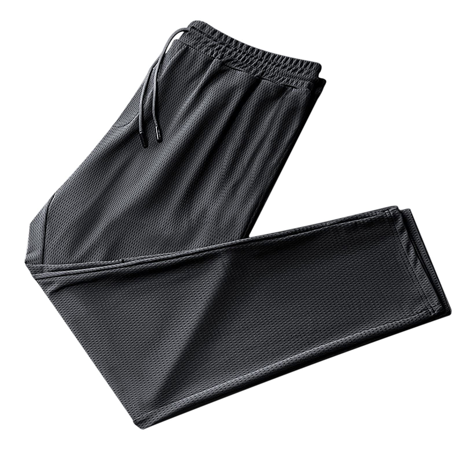 Men's Lightweight Gym Tracksuit Pants - Elastic Waist Joggers with Zip Pockets, Quick Dry Running & Workout Sweatpants for Men | Perfect for Gym, Jogging & Casual Wear
