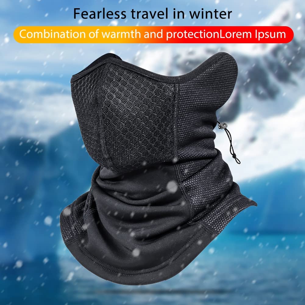 Ochine Full Face Mask Cover - Ski Mask & Winter Balaclava for Men & Women - Thermal Knitted Sports Face Cover for Skiing, Snowboarding, Motorcycling & Outdoor Activities
