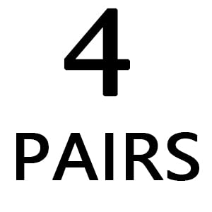 4 Pairs - White