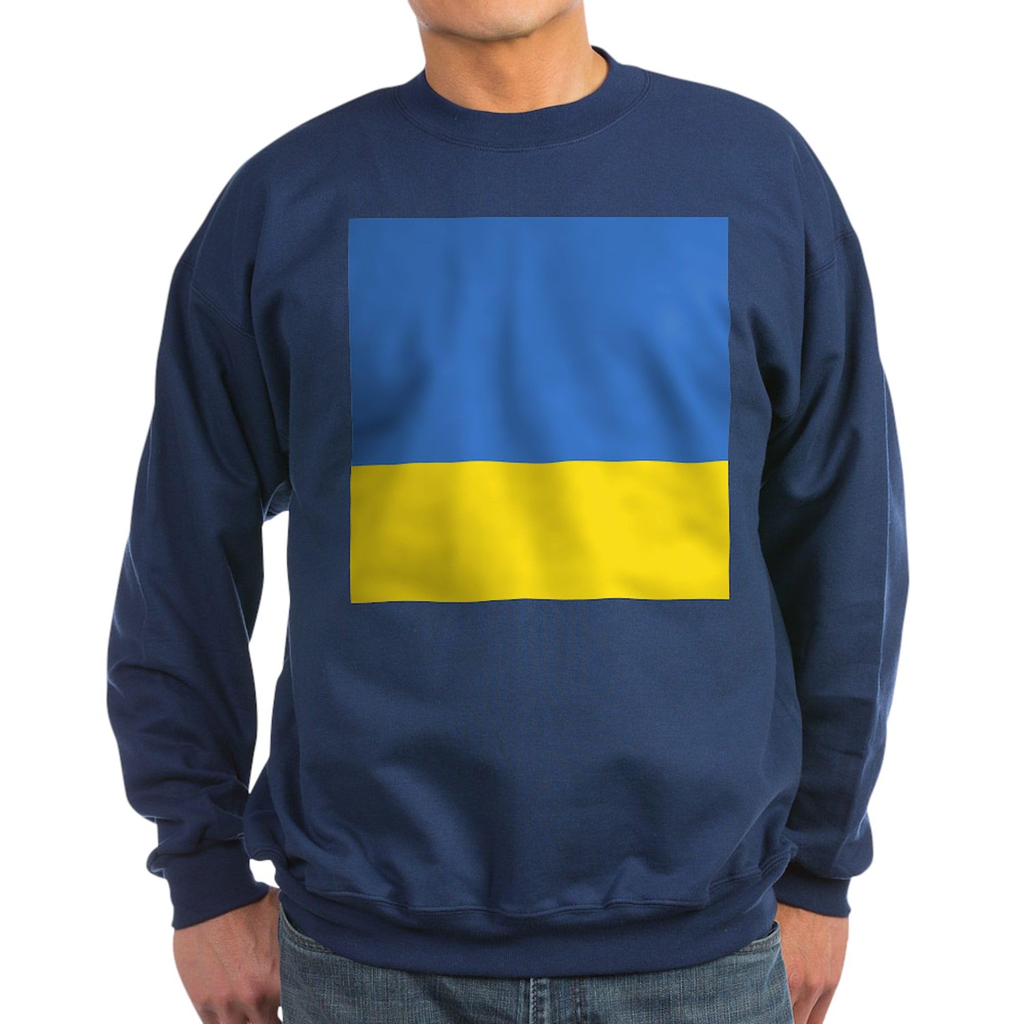 Ukraine Flag Sweatshirt - Classic Crew Neck Pullover for Men & Women | Patriotic Apparel for Supporters, Ukrainian Pride Clothing for Casual Wear & Sports Events