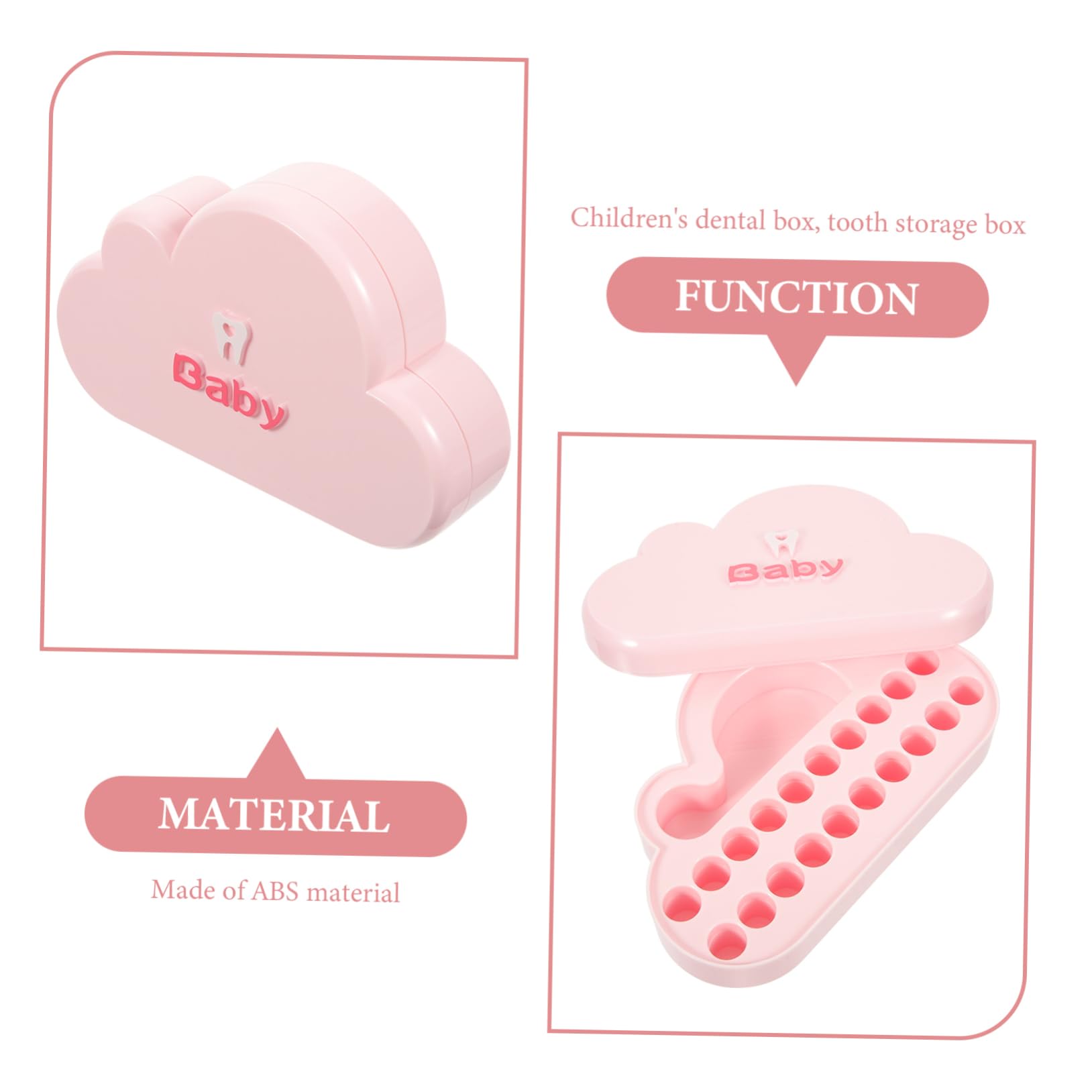 Cabilock 3-Piece Baby Tooth Keepsake Box Set - First Tooth Storage Case for Boys & Girls, Portable Fetal Hair & Tooth Organizer - Perfect for Baby Memory Preservation & First Tooth Gifts