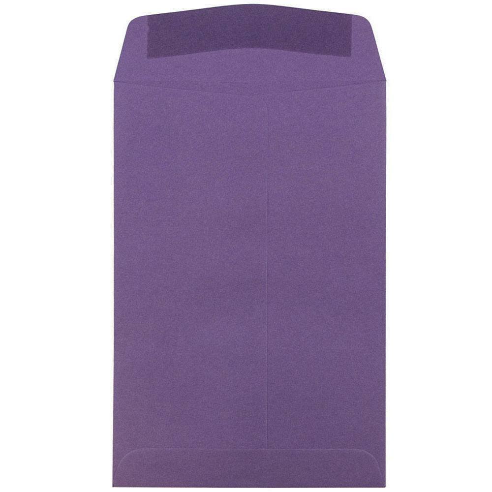 JAM PAPER 6 x 9 Inch Premium Open-End Catalog Envelopes in Dark Purple - 500 Count Bulk Box for Business Mailings, Invoices & Office Documents