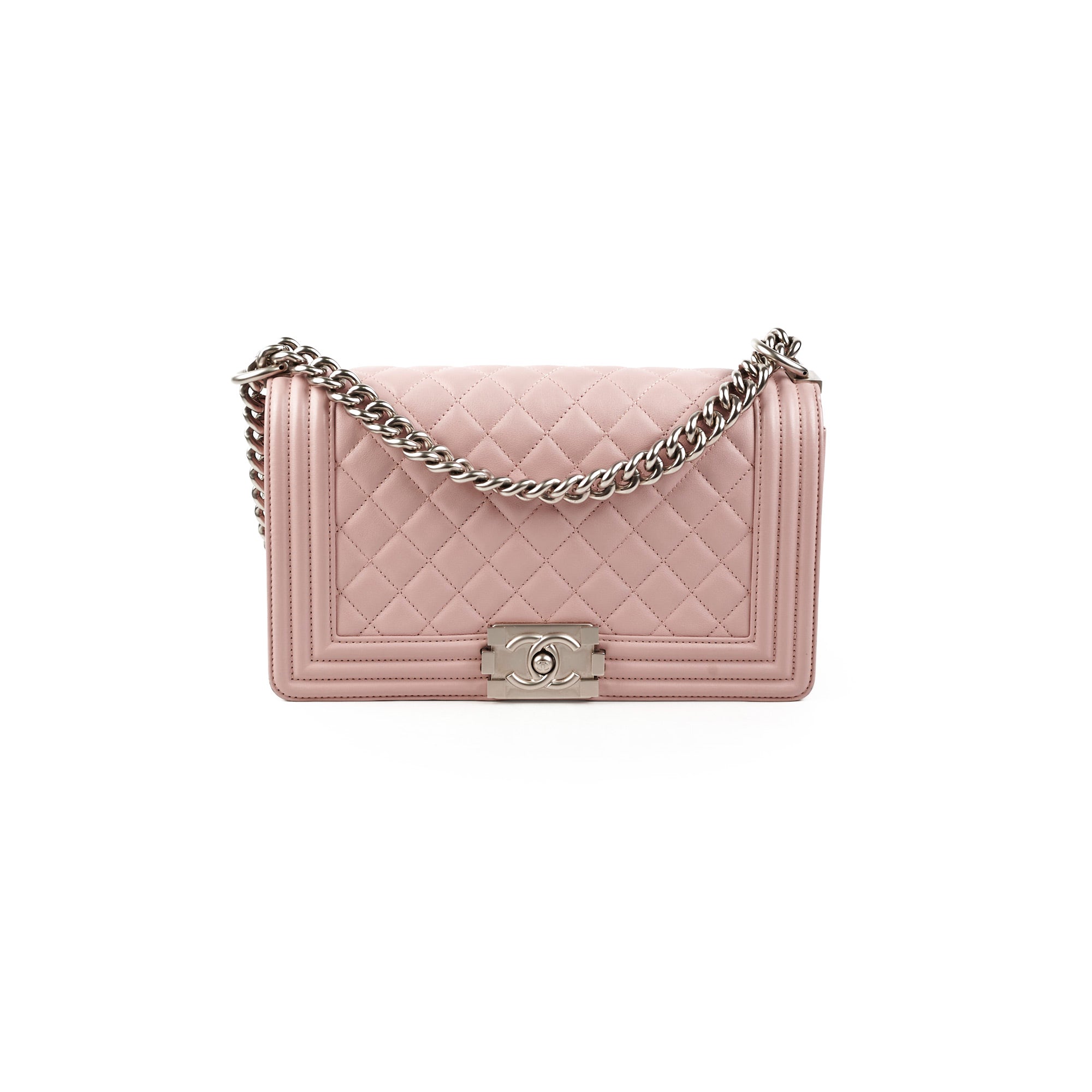 Chanel Old Medium Quilted Boy Bag in Pink - 21 Series Luxury Handbag for Women | Perfect for Parties, Dating & Special Occasions