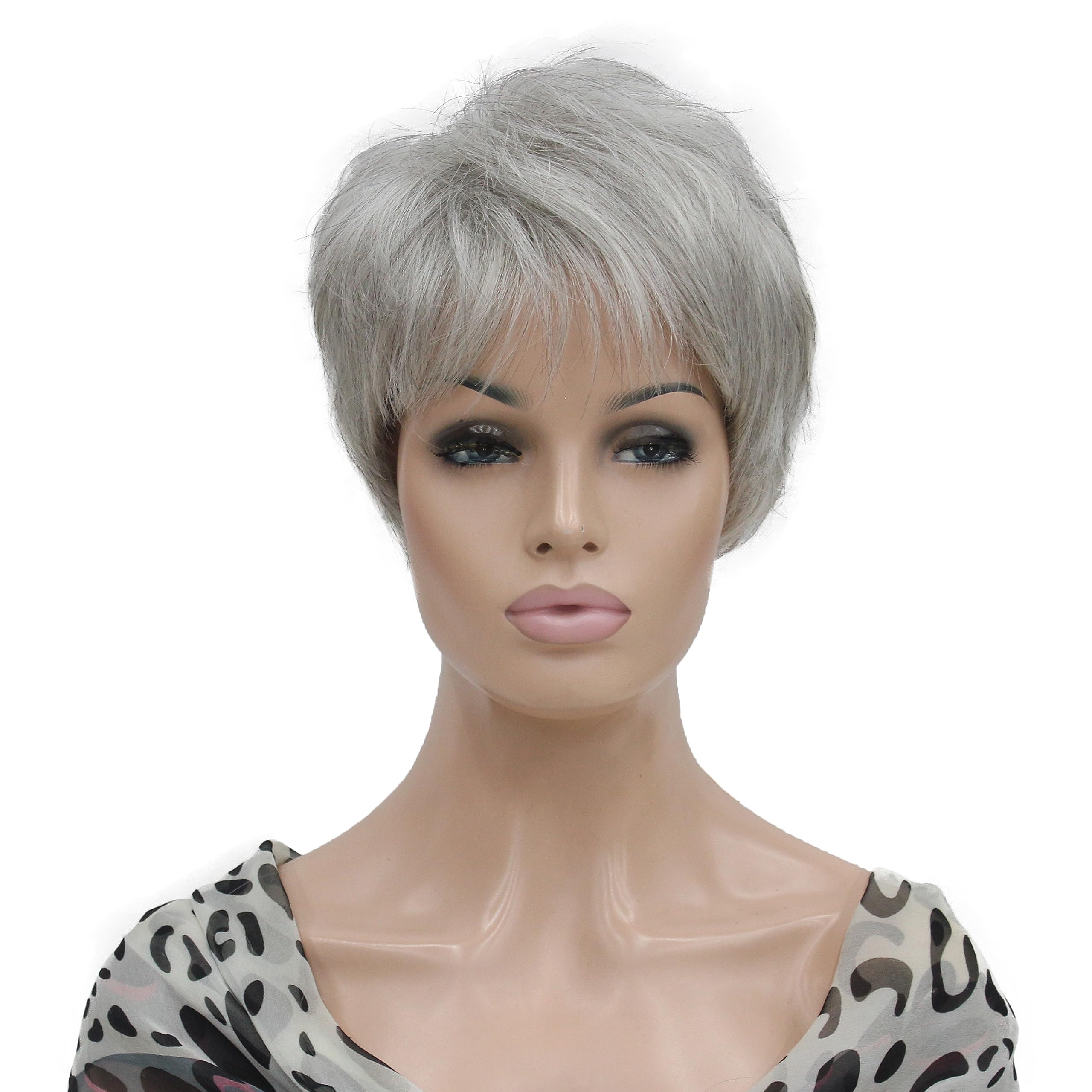 Heat Resistant Short Layered Synthetic Wig for Women - Perfect for Cosplay, Daily Wear & Styling