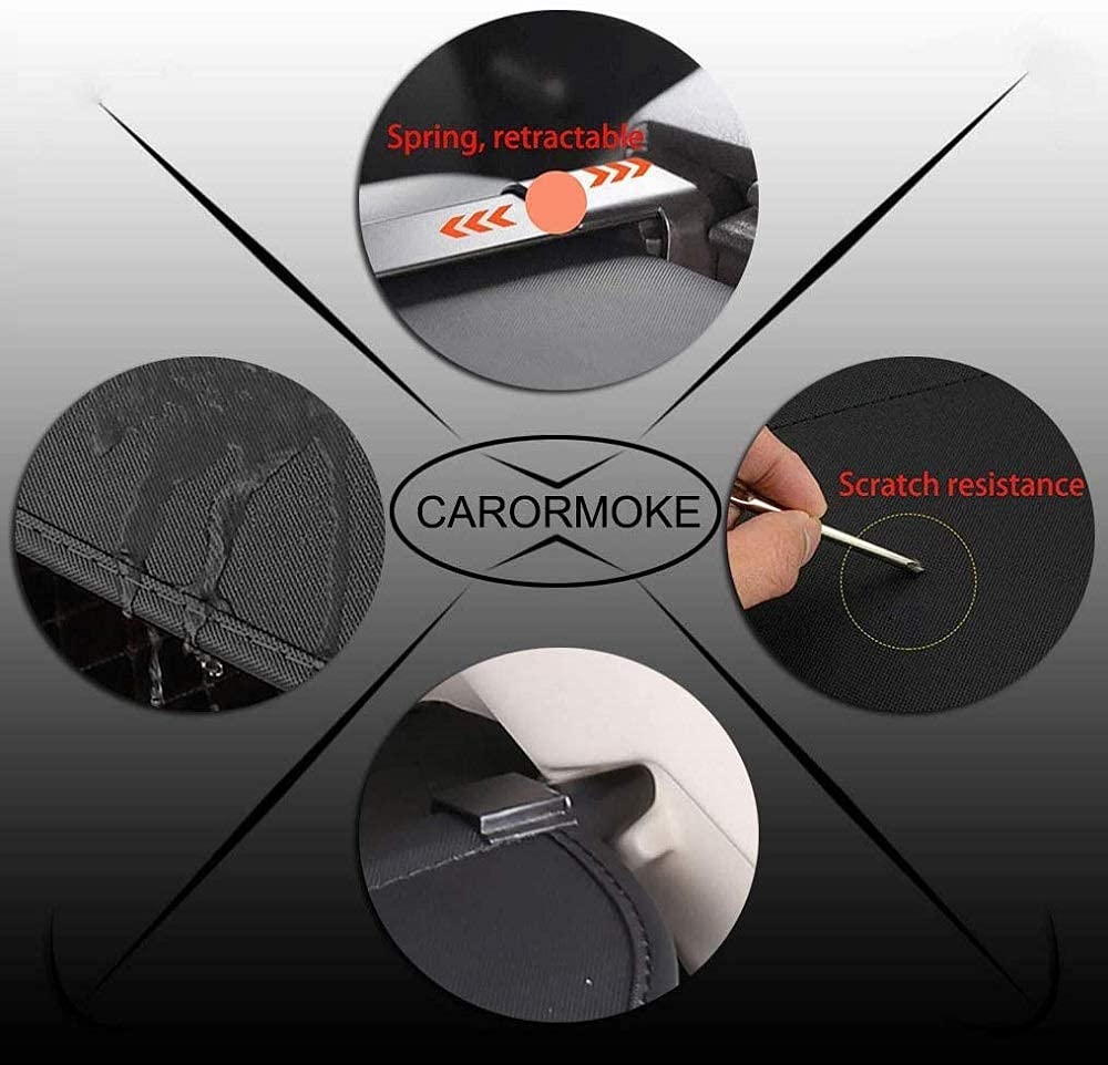 2021-2023 Retractable Cargo Cover for Dodge Durango (2011-2020) | Black Trunk Organizer | Perfect for Road Trips, Grocery Hauling & Pet Transport