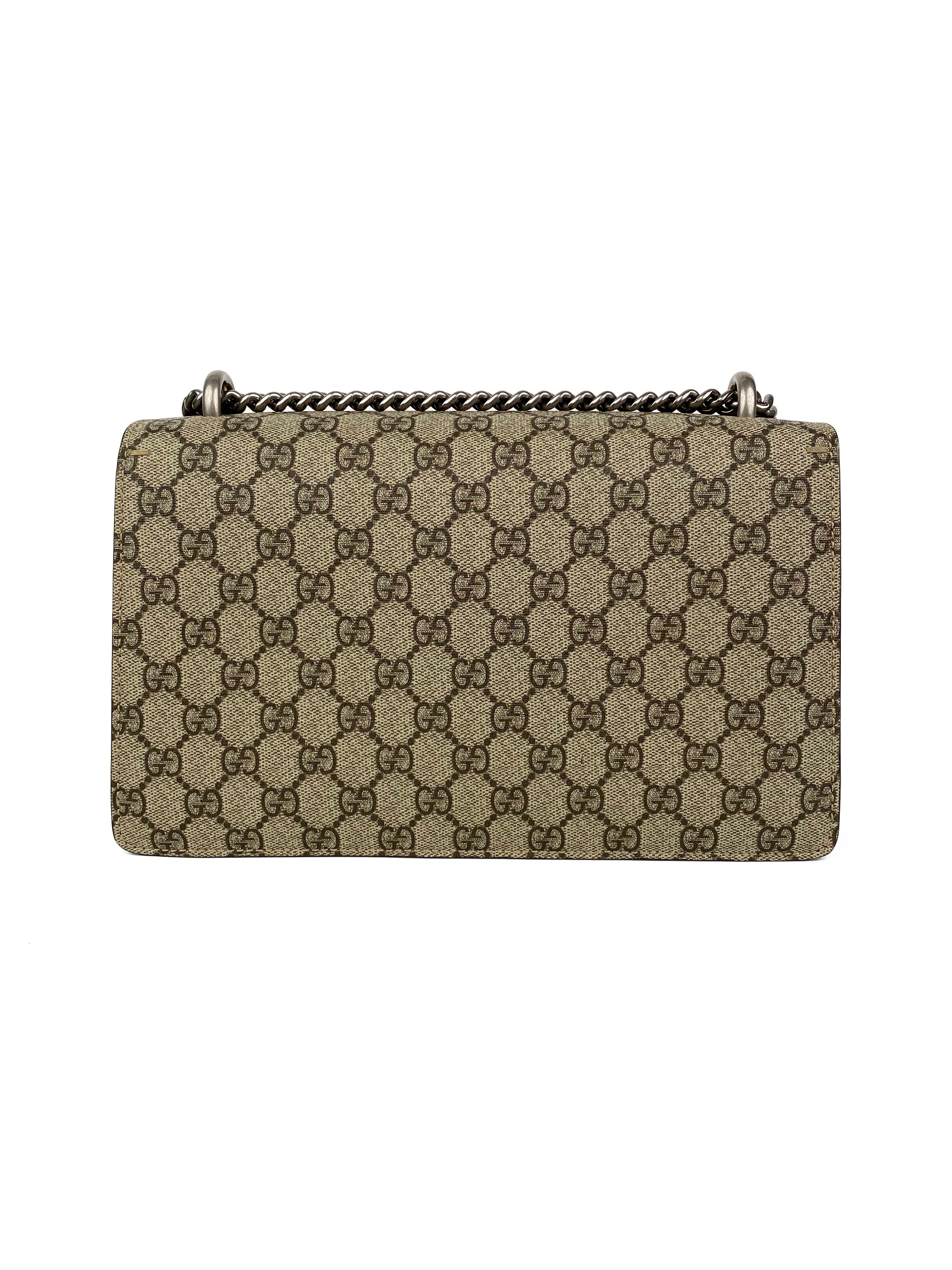Gucci Small Dionysus Bag with Taupe Trim - Luxury Crossbody Handbag for Women | Perfect for Parties, Date Nights & Everyday Use