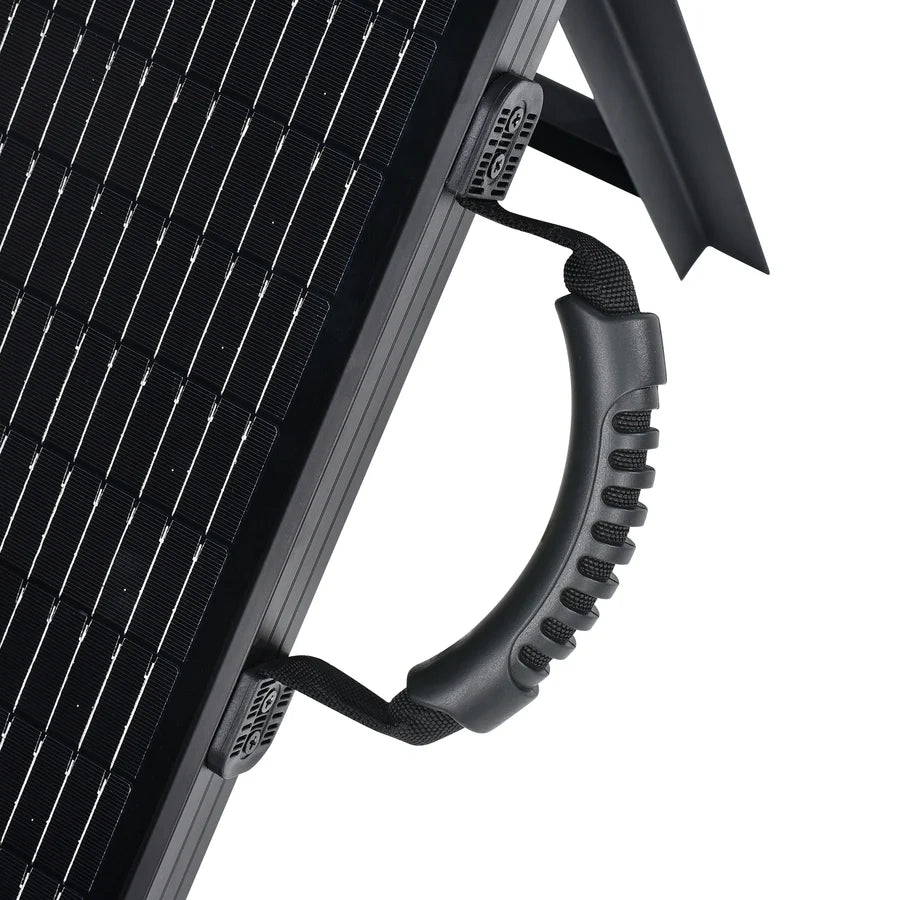 100W Portable Solar Panel Briefcase - High Efficiency 100 Watt Foldable Solar Charger for EcoFlow, Bluetti, Hysolis | Perfect for Camping, RV Trips & Emergency Power Backup