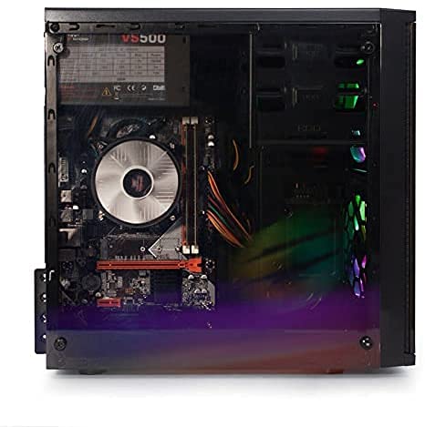 Renewed Veno Scorp ARGB Gaming PC - Intel i5, 240GB SSD + 500GB HDD, 8GB RAM, GT730 2GB, Windows 10, WiFi | Perfect for Esports, Streaming & Home Office Use