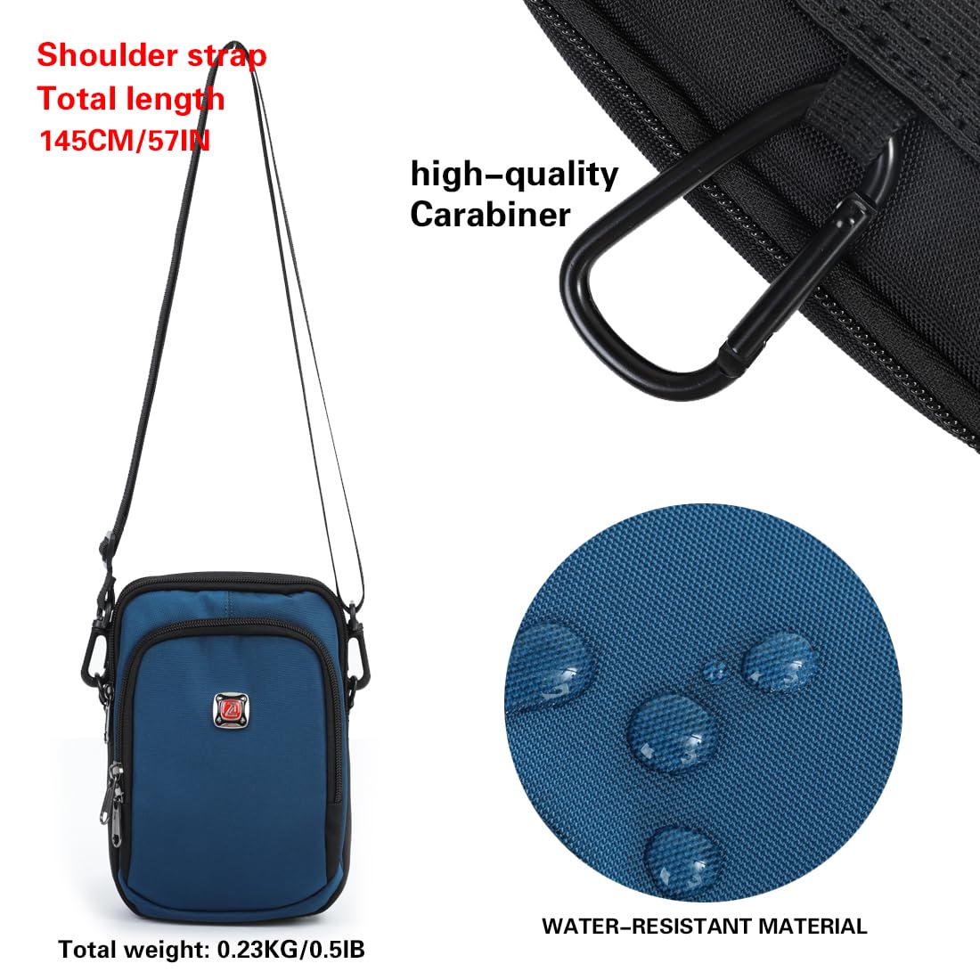 Stylish Unisex Mini Crossbody Bag - Lightweight Travel Shoulder Bag for Passport, Wallet & Essentials | Perfect for Daily Use, Commuting & Vacations