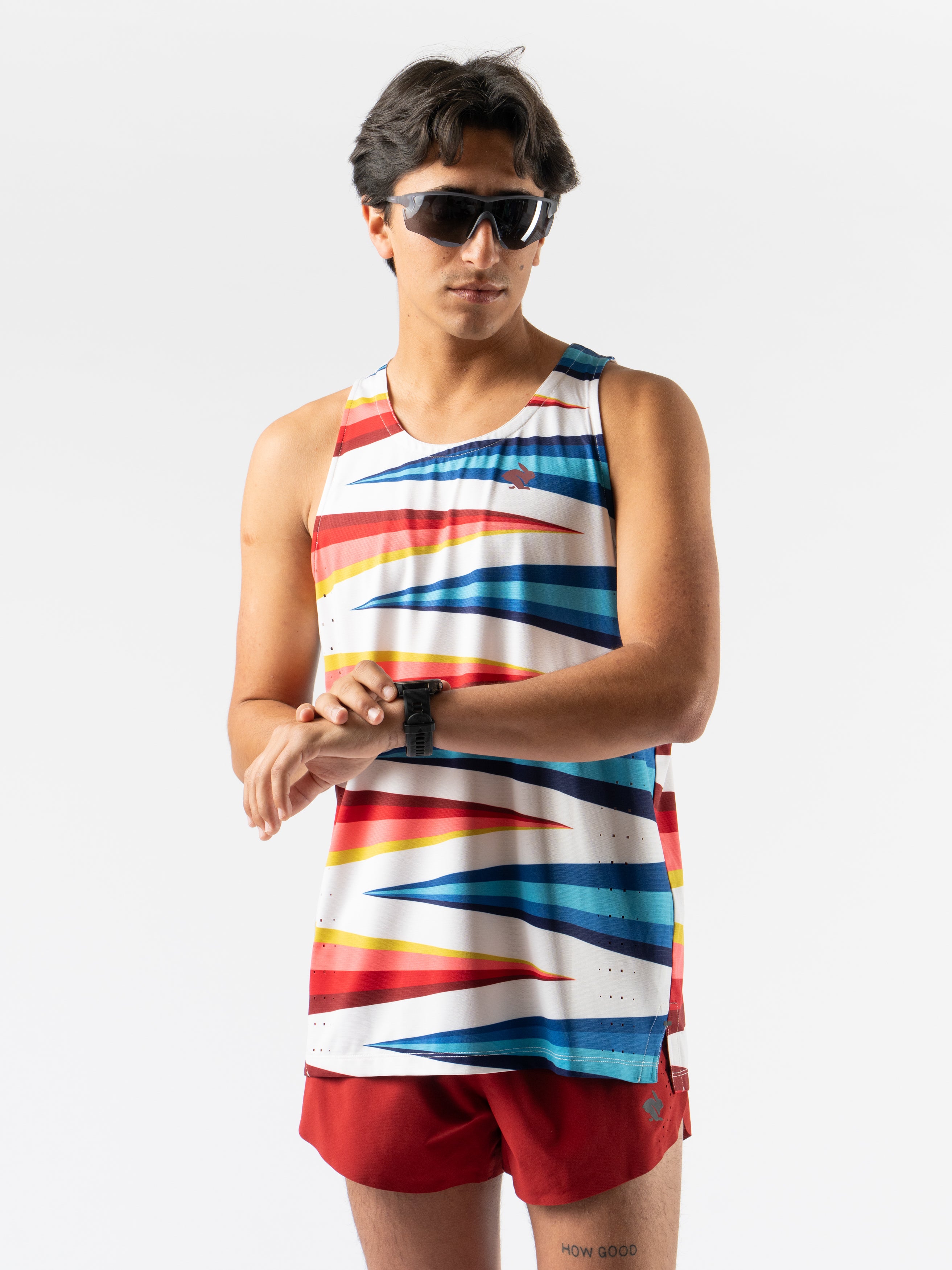 Race Pace Tank Top for Men - Lightweight, Breathable Running Shirt - Perfect for Gym, Workouts & Outdoor Activities