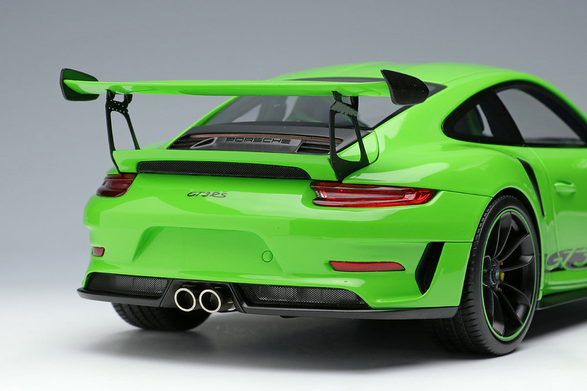 EIDOLON 1:18 Scale Porsche 911 (991.2) GT3 RS 2018 Diecast Model Car in Lizard Green - Collectible Sports Car for Display & Racing Enthusiasts