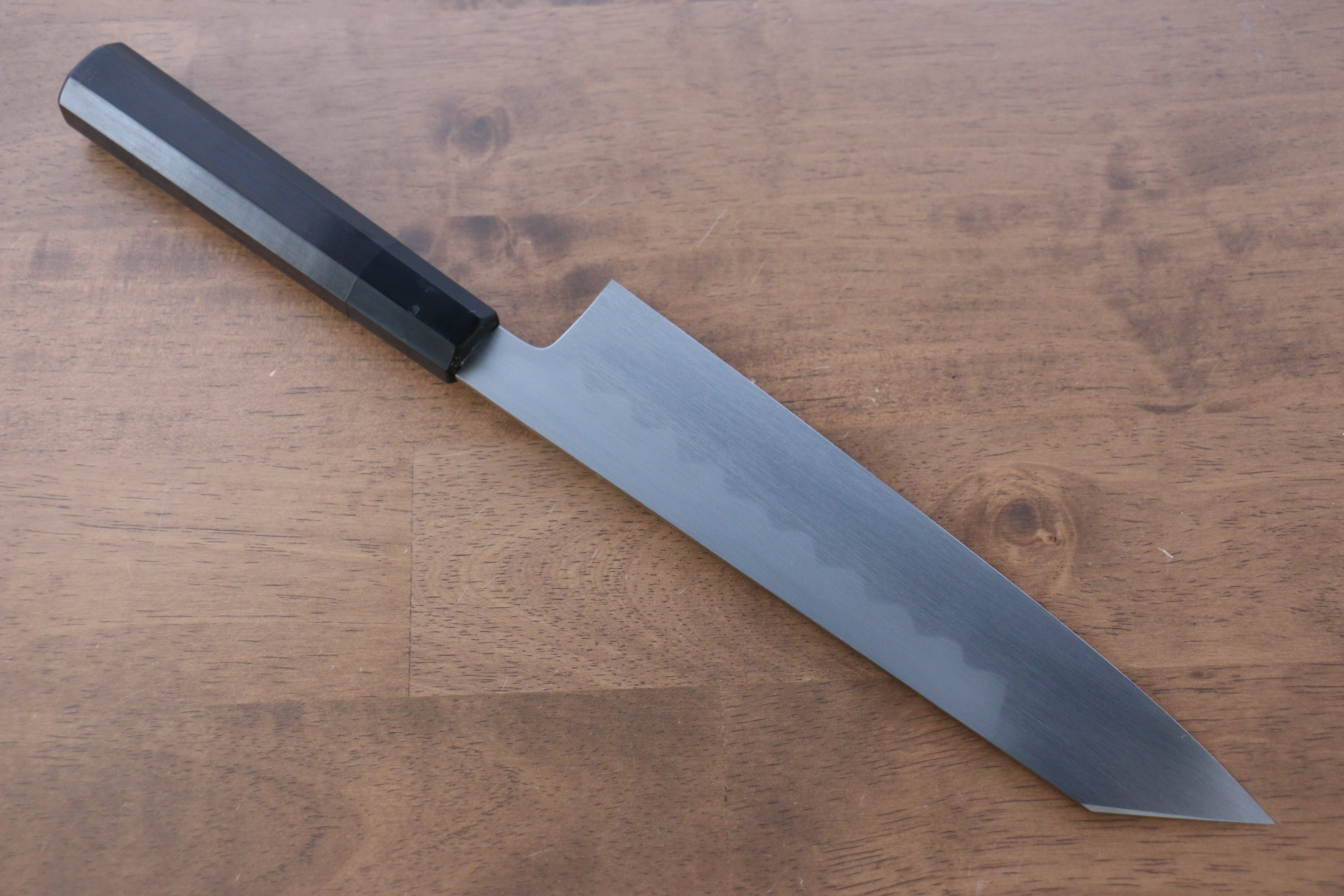 Premium Jikko Honyaki White Steel No.3 Kiritsuke Gyuto Knife 210mm - Japanese Chef Knife with Ebony Wood Handle - Perfect for Sushi, Sashimi & Precision Cutting