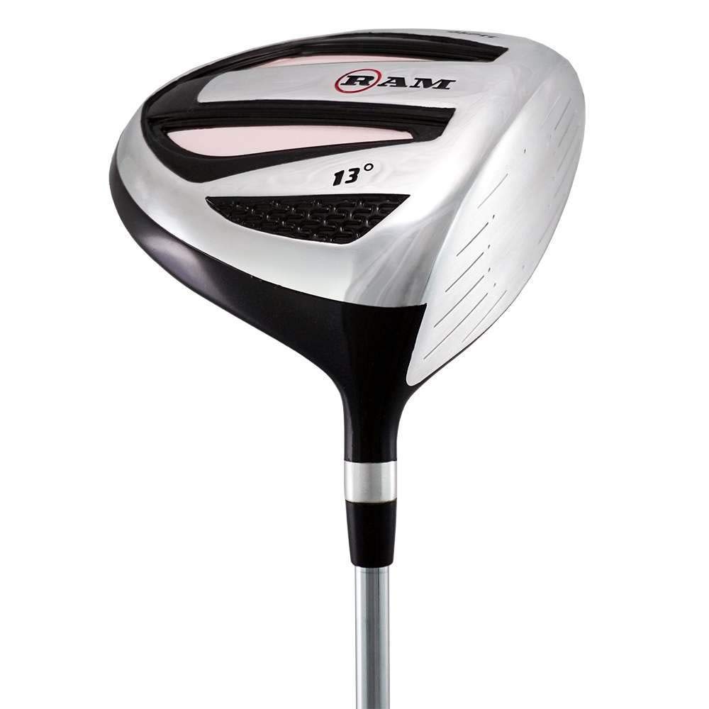 Ram Golf SGS 460cc Ladies Right Hand Driver with Steel Shaft & Headcover - Perfect for Beginners and Casual Golfers