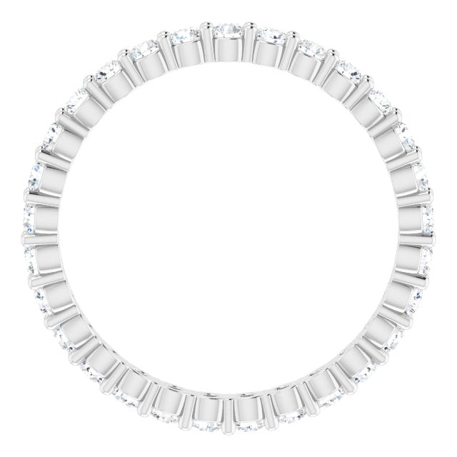 0.68 Carat Round Diamond Shared Prong Eternity Band Ring - Perfect for Anniversaries, Weddings & Special Occasions