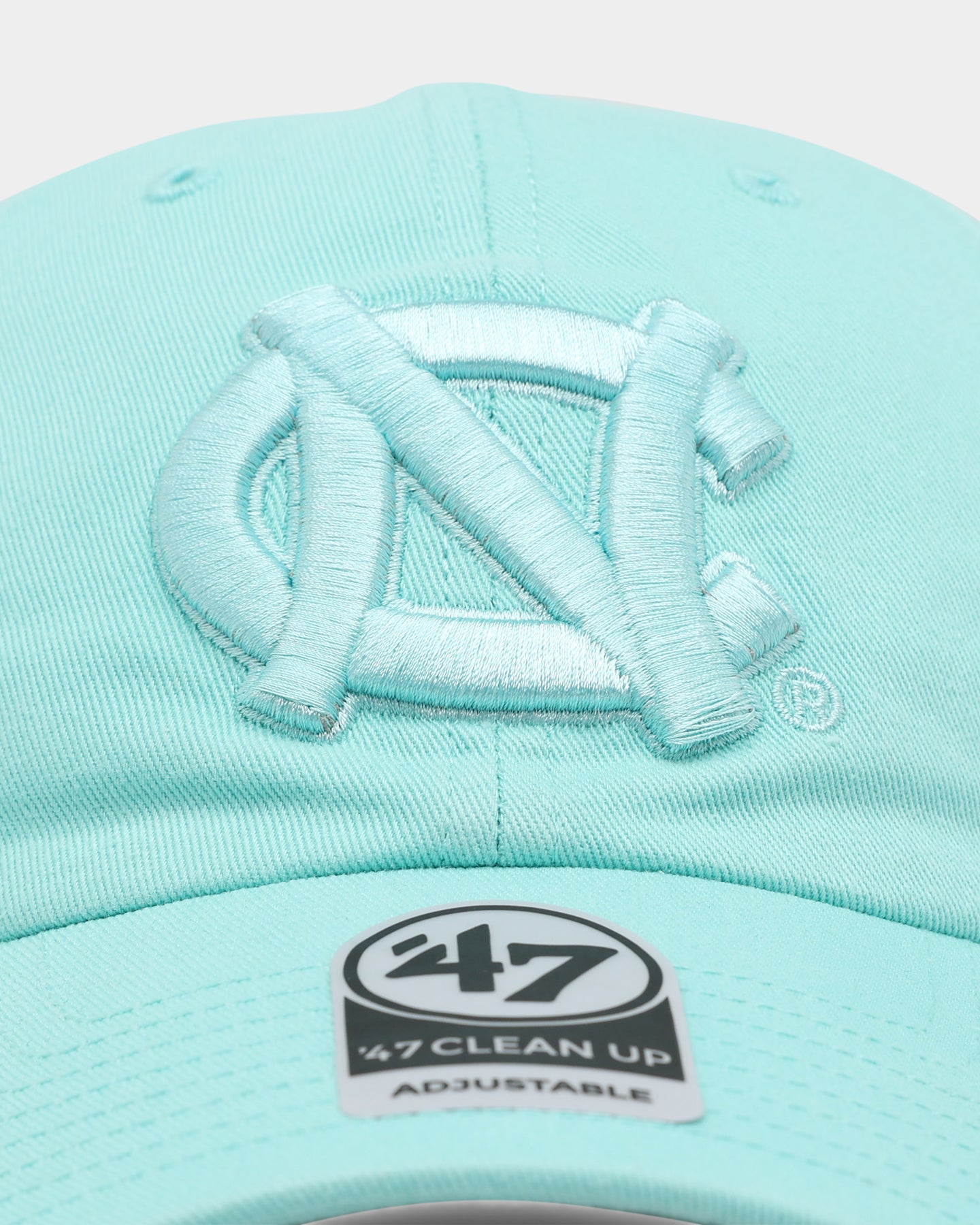 47 Brand North Carolina Tar Heels UNC '47 Clean Up Strapback Adjustable Hat in Tiffany Blue - Perfect for Game Day, Tailgating & College Fan Apparel
