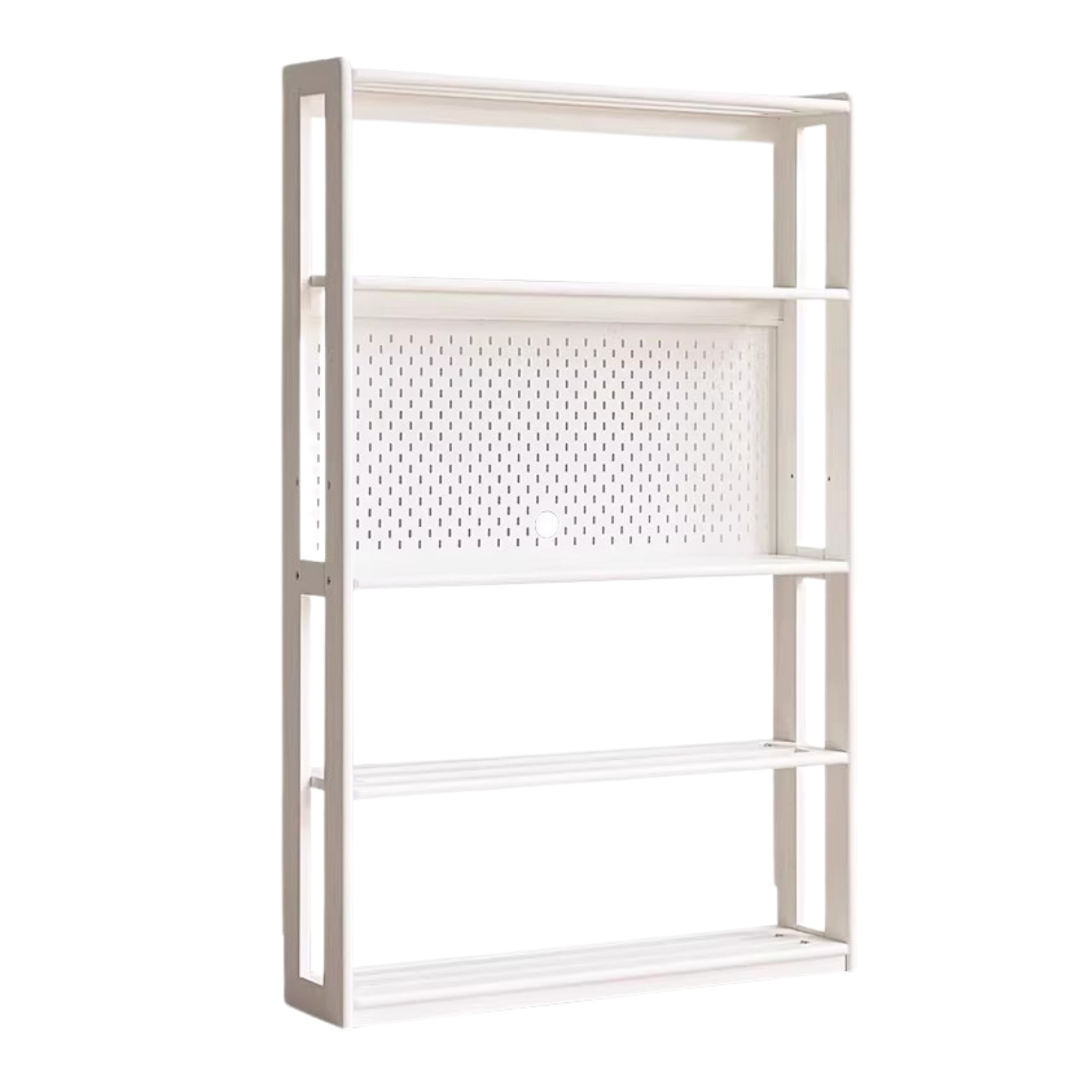 49.2x9.8x63.3 inch/ 125x25x161 cm/ White color/ children's bookshelf