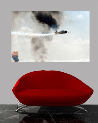 Japanese Zero Fighter Plane Wall Decal Sticker - 31.5