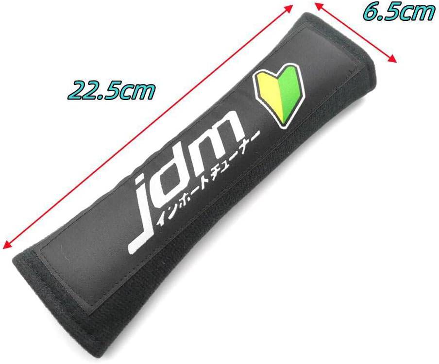 JDM Cotton Car Seat Belt Cover - Soft Shoulder Strap Pads for Comfort & Style | Perfect for Long Drives & Daily Commutes