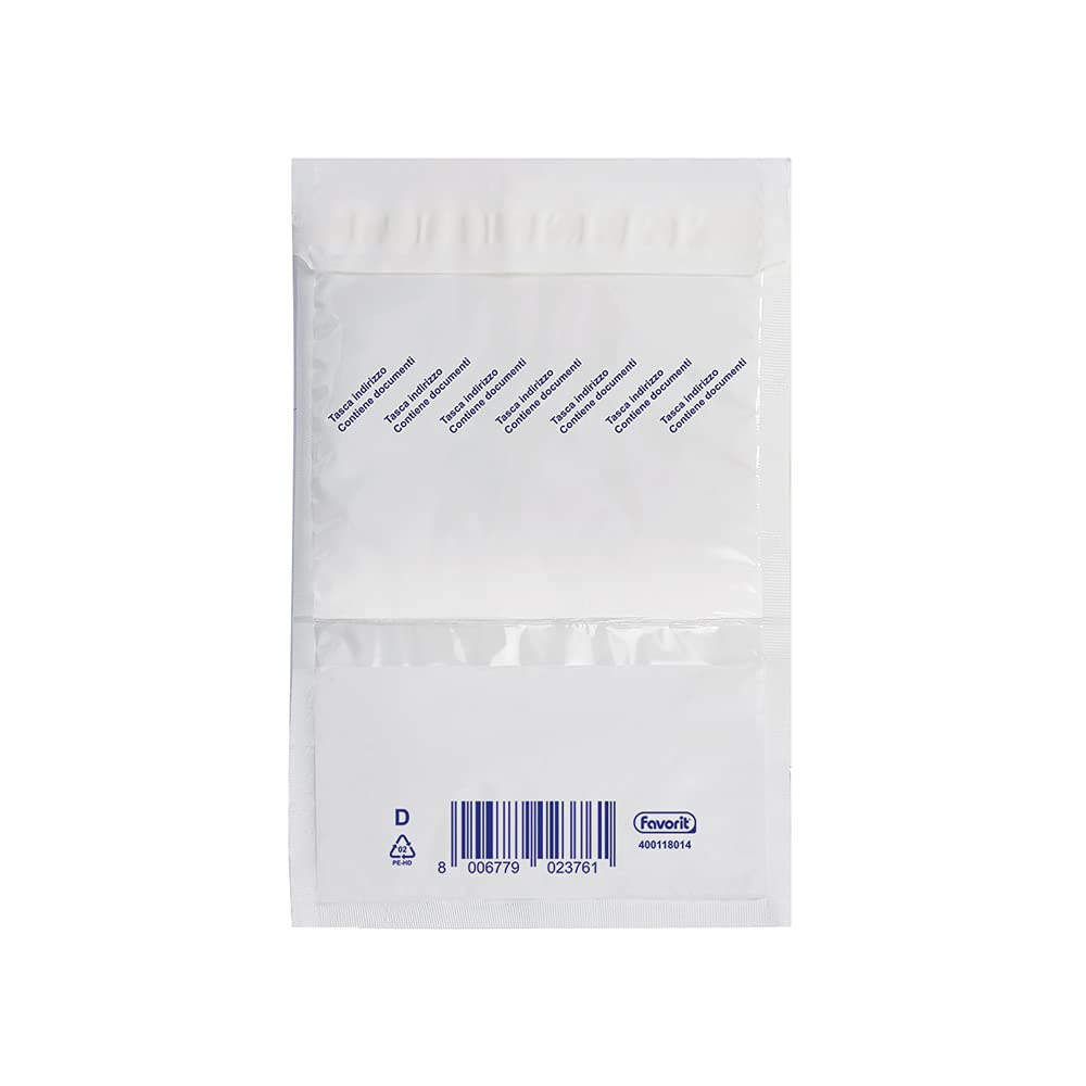 50 Pack White Padded Polythene Envelopes 7 x 10.2 Inches (18 x 26 cm) - Bubble Mailers for Shipping, Ecommerce Packaging & Mailing Documents - Lightweight Protective Shipping Supplies for Small Items