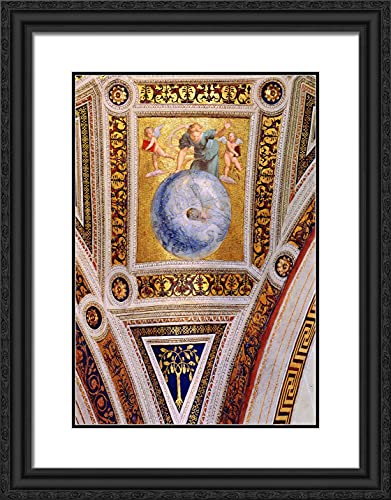 Black Ornate Wood Frame with Double Matting