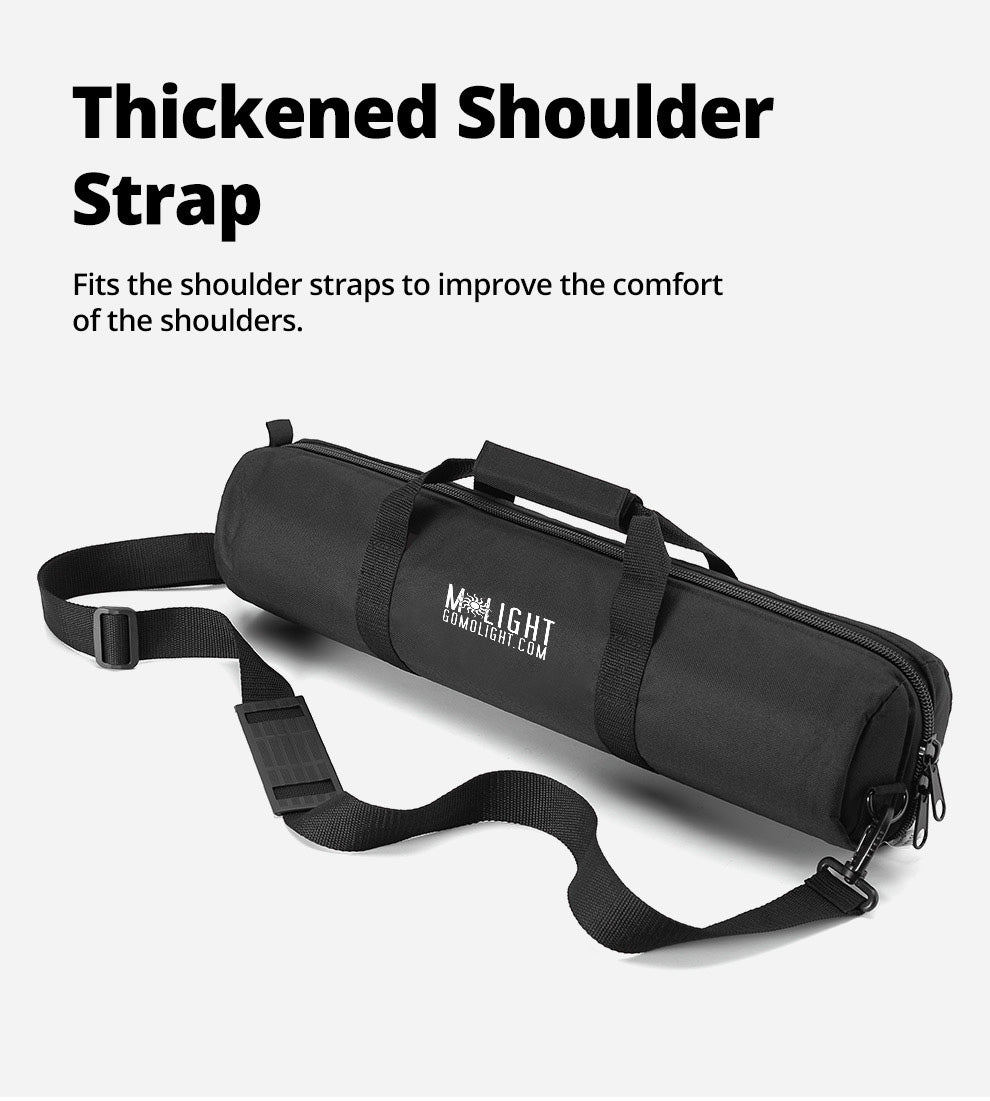 MoLight 48 Light Stand Tripod Softbox Case - Durable Carrying Bag for Photography Lighting Equipment - Perfect for Studio, On-Location Shoots & Video Production