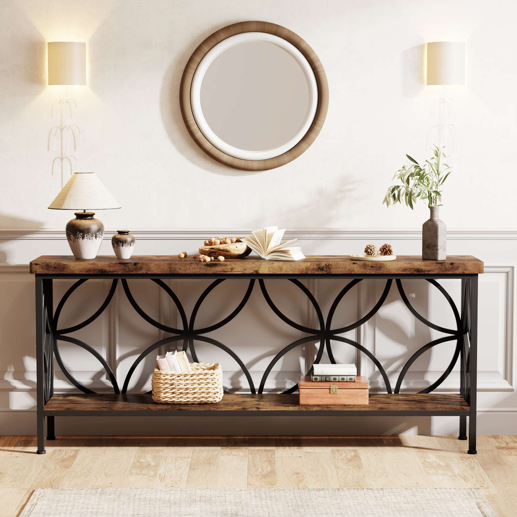 2 Tier Console Table - 70.9
