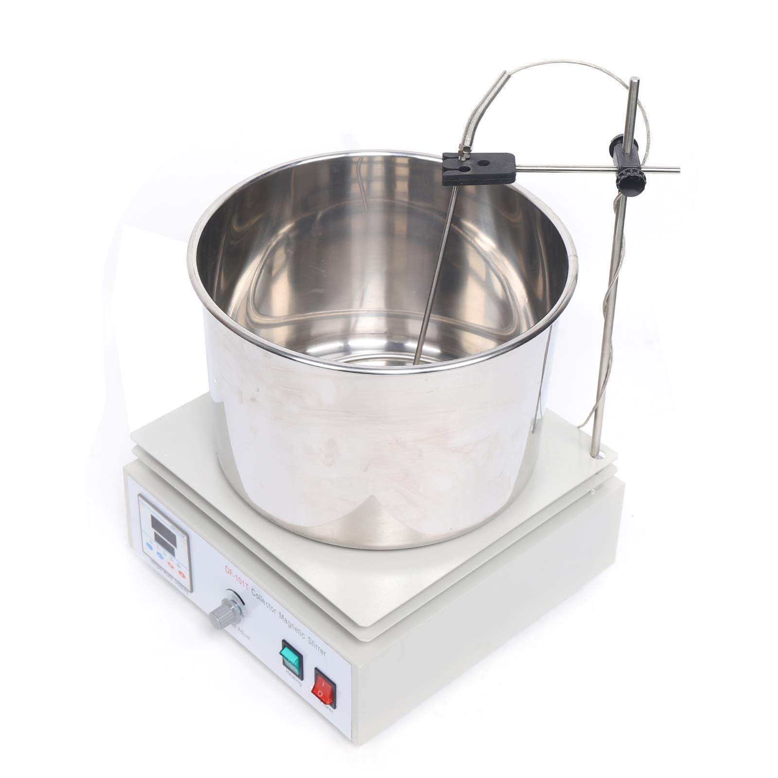 10L Digital Thermostatic Magnetic Stirrer with Heating Plate - 0-1400RPM Lab Mixer for Water & Oil Bath (Up to 400°C) - Perfect for Chemistry Experiments, Research Labs & Industrial Applications