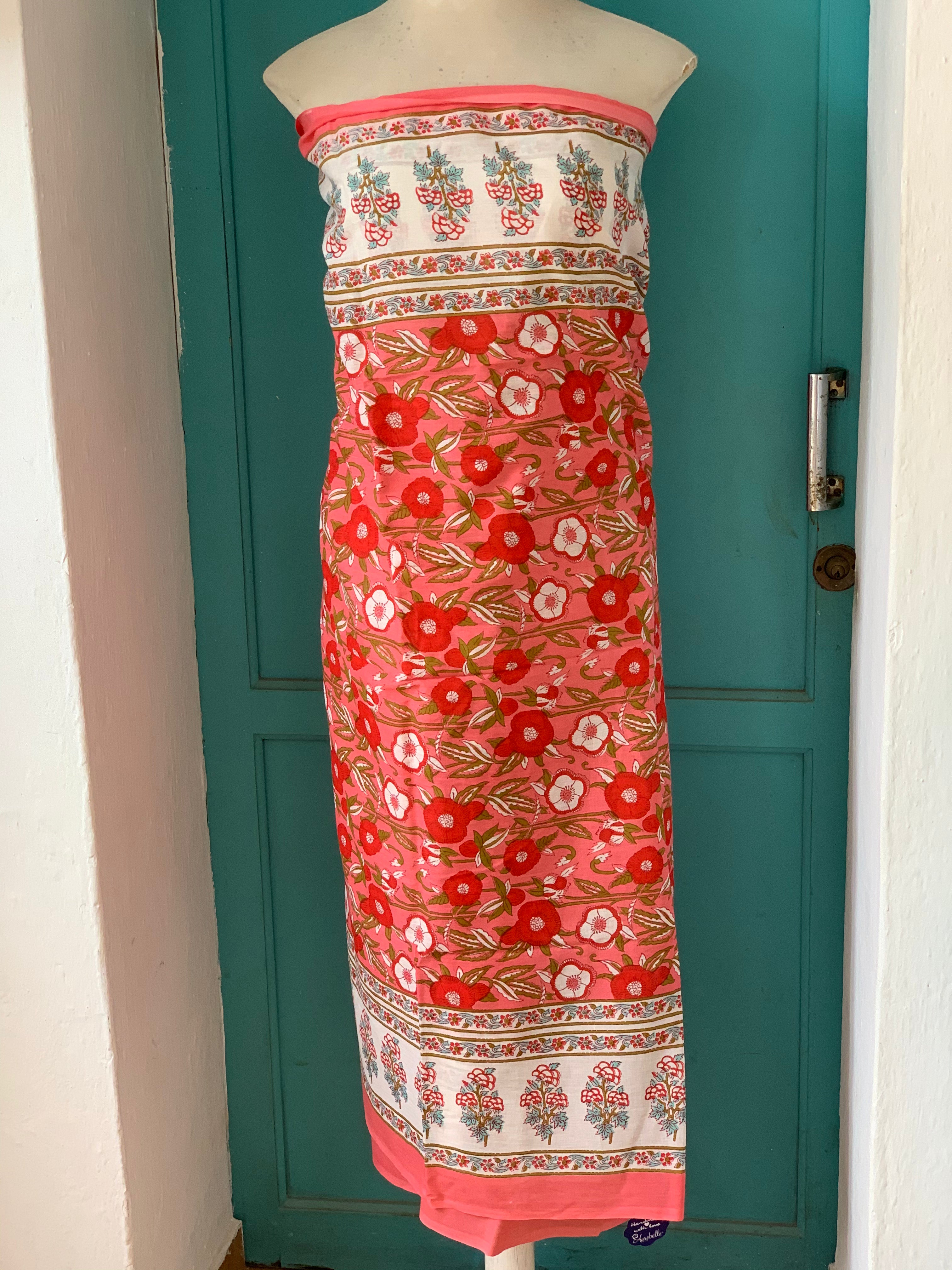 Premium Cotton Sarong Pareo - Stylish Beach Wrap & Shawl for Women - Summer Fashion Accessory for Beach, Pool, and Vacation Outfits