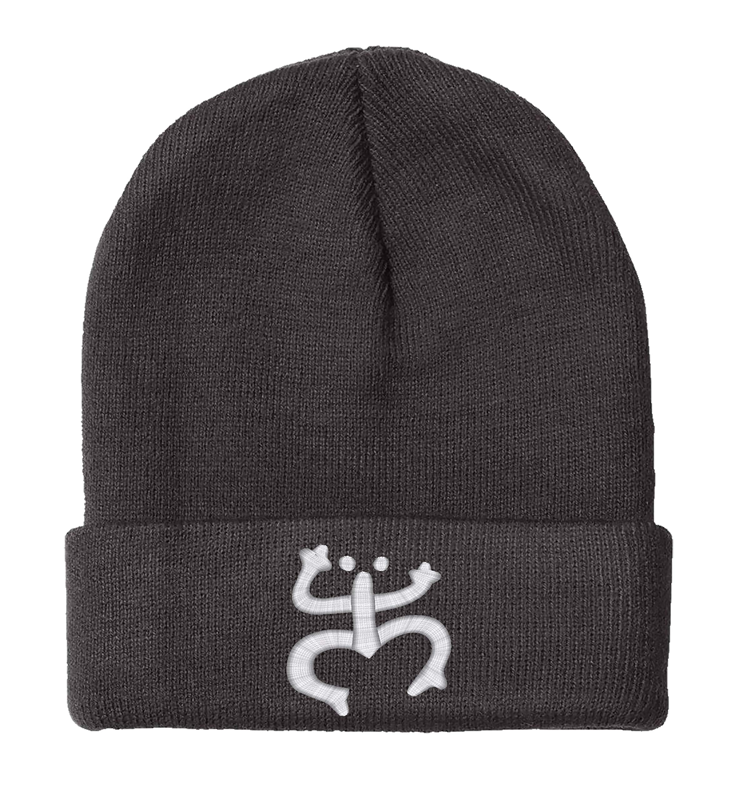 Embroidered Puerto Rico Taino Frog Winter Beanie Hat - Cozy Warm Knit Cap for Men & Women - Perfect for Cold Weather, Outdoor Activities & Gifts