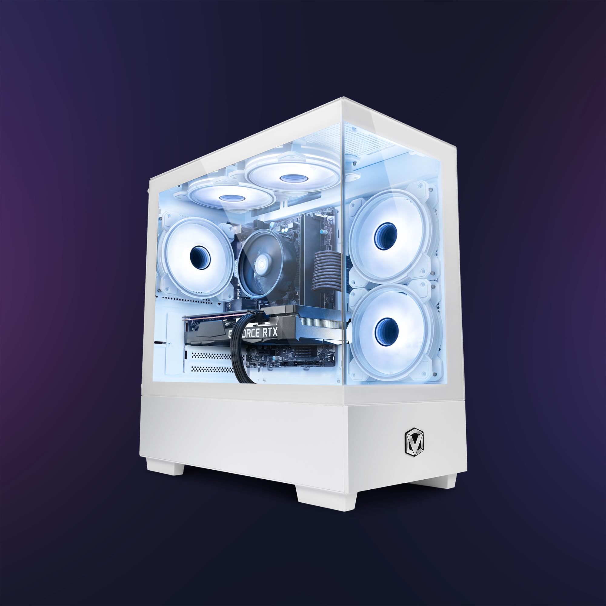 VIBOX V-161 White Gaming PC - AMD Ryzen 5 4500 4.1GHz, NVIDIA GTX 1660 Super 6GB, 16GB RAM, 480GB SSD, Windows 11, WiFi - High Performance Gaming Desktop for Esports, Streaming, VR & Content Creation - Ideal for Home Gaming, Live Streaming, Video Editing & Professional Workstations - Perfect for Gamers, Streamers & Creators