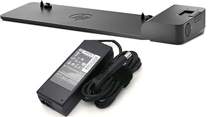 HP UltraSlim Docking Station 2013 - USB 3.0 Laptop Dock for HP EliteBook 820 G1, 850 G1, Folio 1040 G1, Revolve 810 G2 & ZBook 14 - Universal Charging & Connectivity Hub for Home Office & Business Use