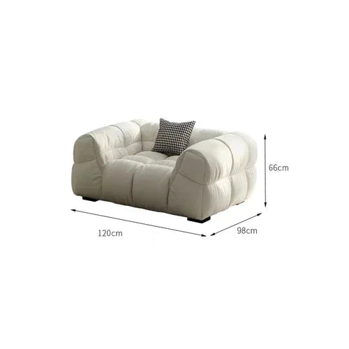 Luxury Sectional Puff Sofa Set for Living Room - Comfortable & Durable Modern L-Shaped Couch with Soft Fabric - Perfect for Family Gatherings, Movie Nights and Small Space Apartments