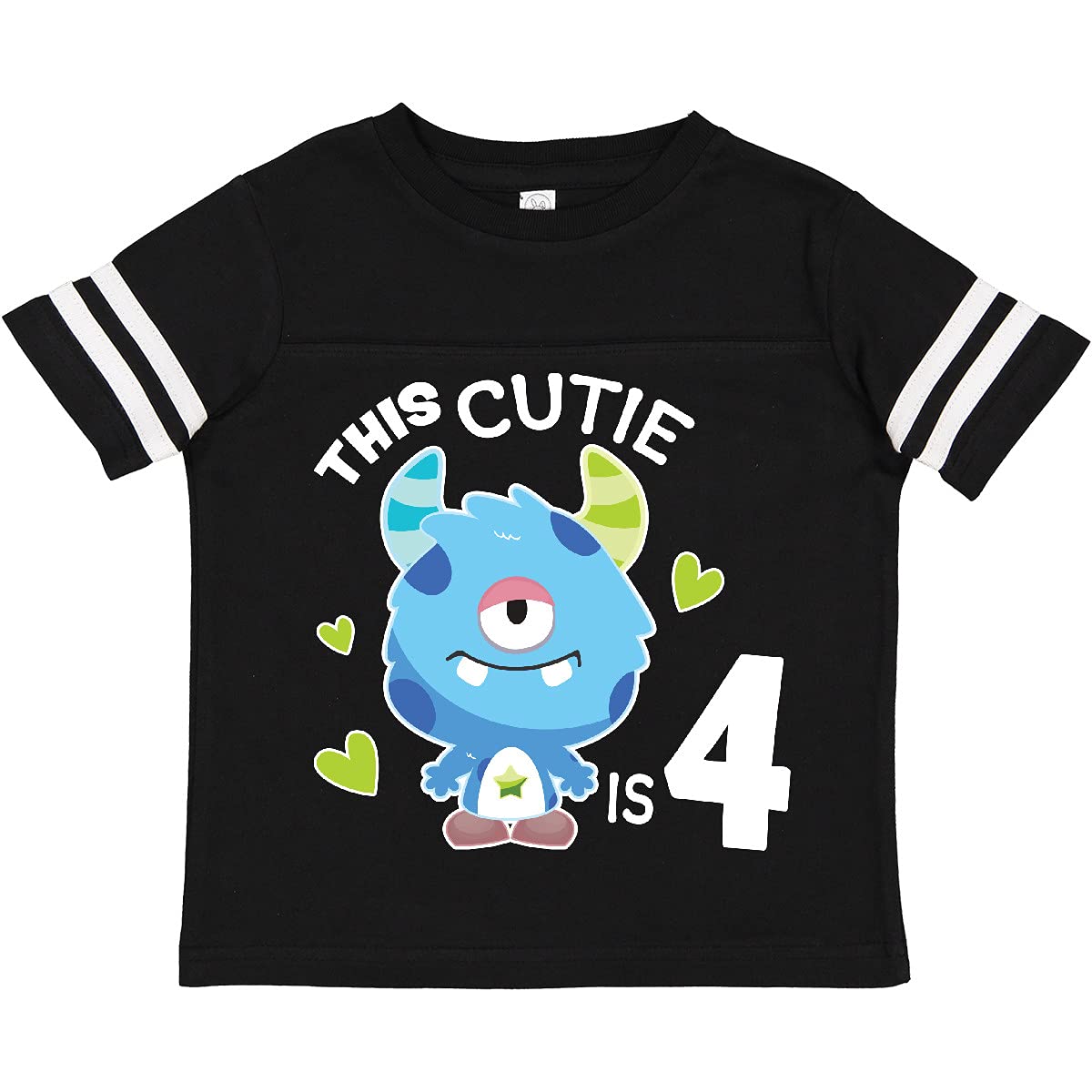 Inktastic Cute Blue Monster and Hearts Toddler T-Shirt - 