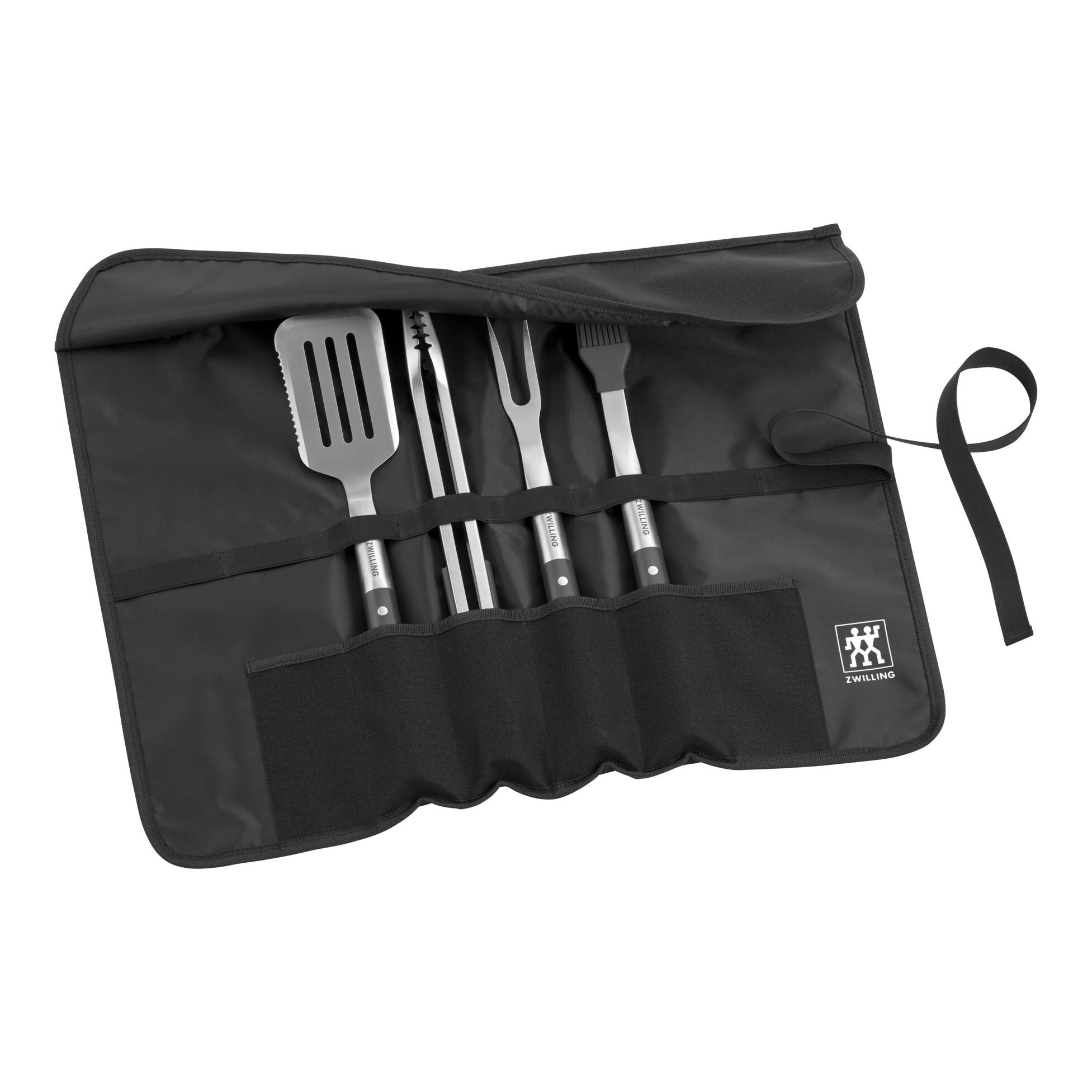 Premium 5-Piece BBQ Grill Tool Set - Stainless Steel Grill Utensils with Heat-Resistant Handles for Outdoor Cooking, Grilling, and Backyard Parties