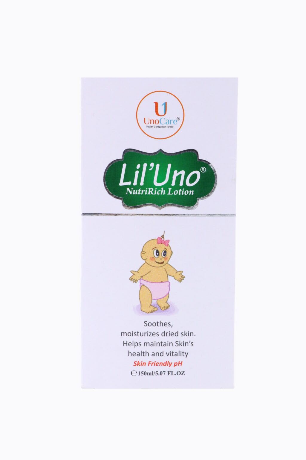 Lil’Uno NutriRich Baby & Kids Moisturizing Lotion - Dermatologist Approved 150g Hydrating Body Cream for Sensitive Skin | Gentle Daily Moisturizer for Newborns, Toddlers & Children | Perfect for Dry Skin Care After Bath & Before Bedtime