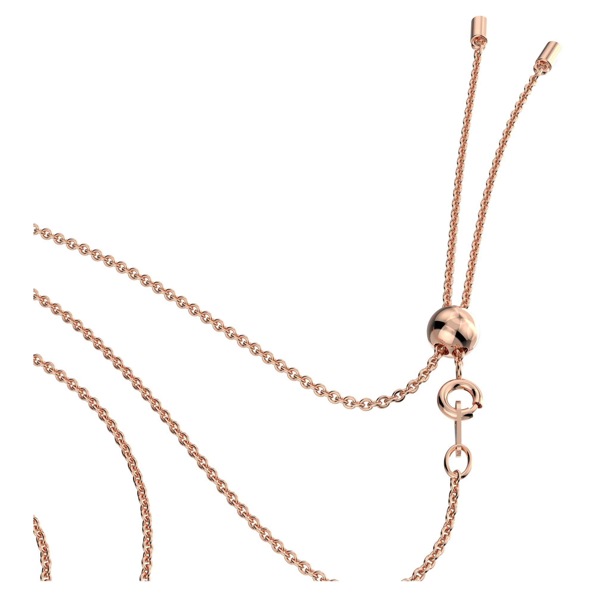 Swarovski Generation Necklace for Women - Elegant White Crystal Pendant with Rose Gold Tone Plating | Perfect for Weddings, Anniversaries, and Special Occasions